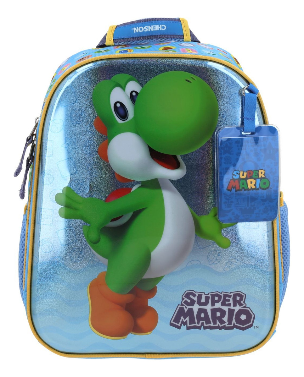 Kit Mochila Lonchera Y Lapicera Chenson Super Mario Param Escolar Ideal Para Kinder 2