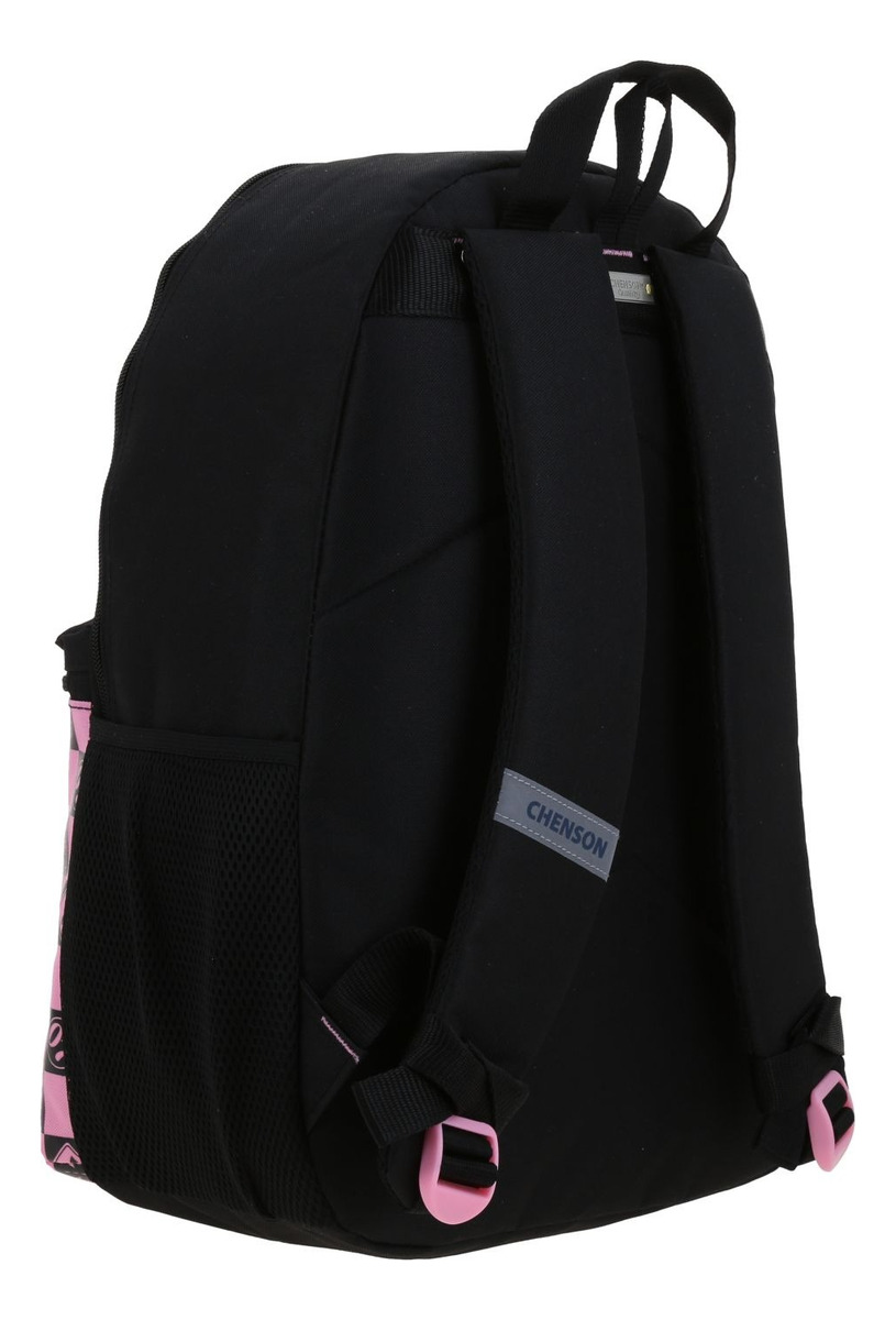 Kit Mochila Lonchera Y Lapicera Chenson Super Mario Peach Gogo Negro Y Rosa Escolar 3