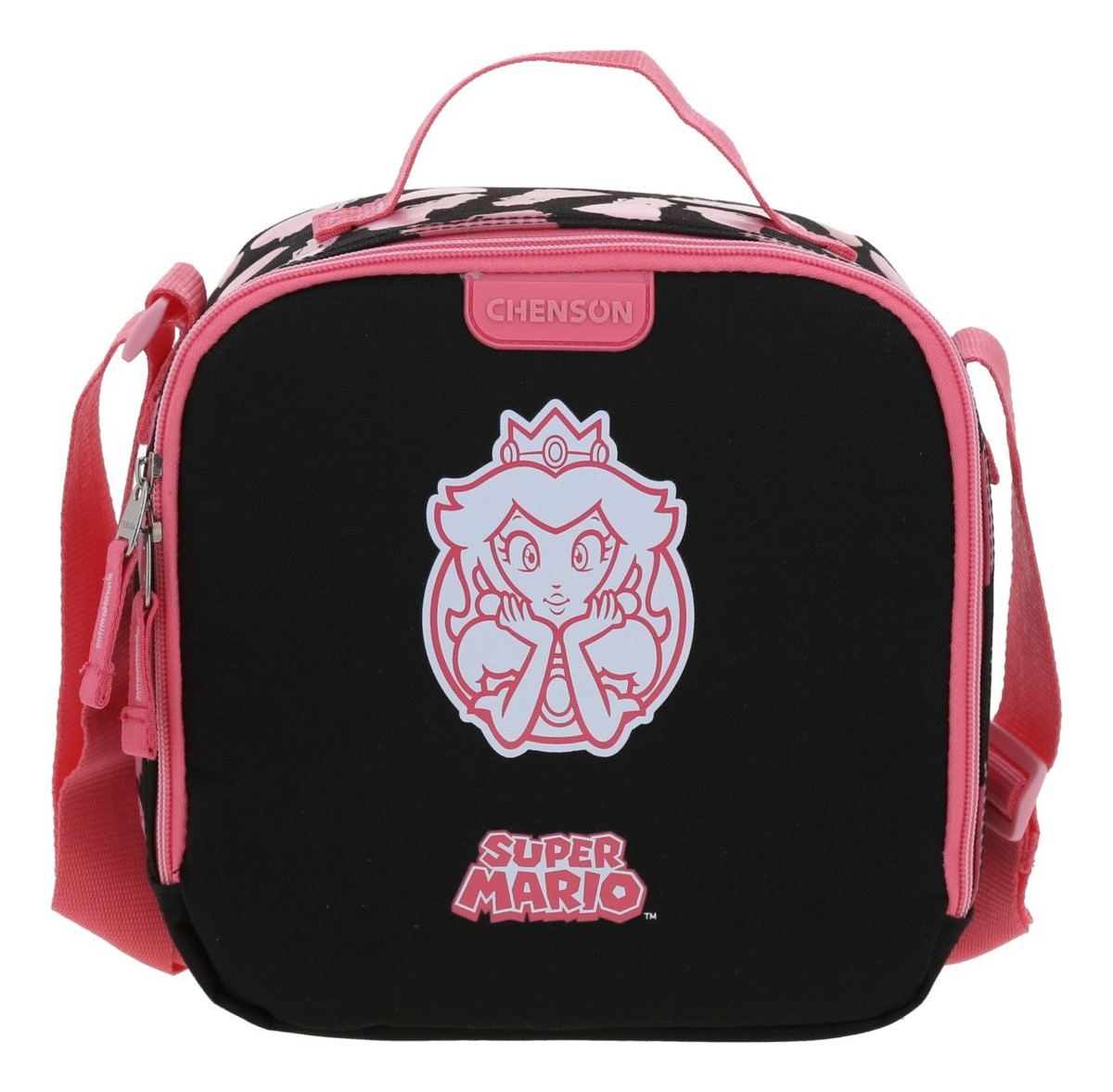Kit Mochila Lonchera Y Lapicera Chenson Super Mario Tonsker Escolar Negro Y Rosa Ninas Mb70669-kc3 5