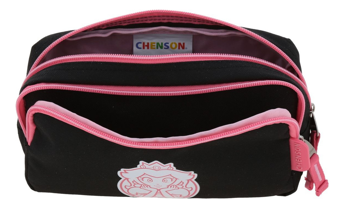 Kit Mochila Lonchera Y Lapicera Chenson Super Mario Tonsker Escolar Negro Y Rosa Ninas Mb70669-kc3 - vista 2