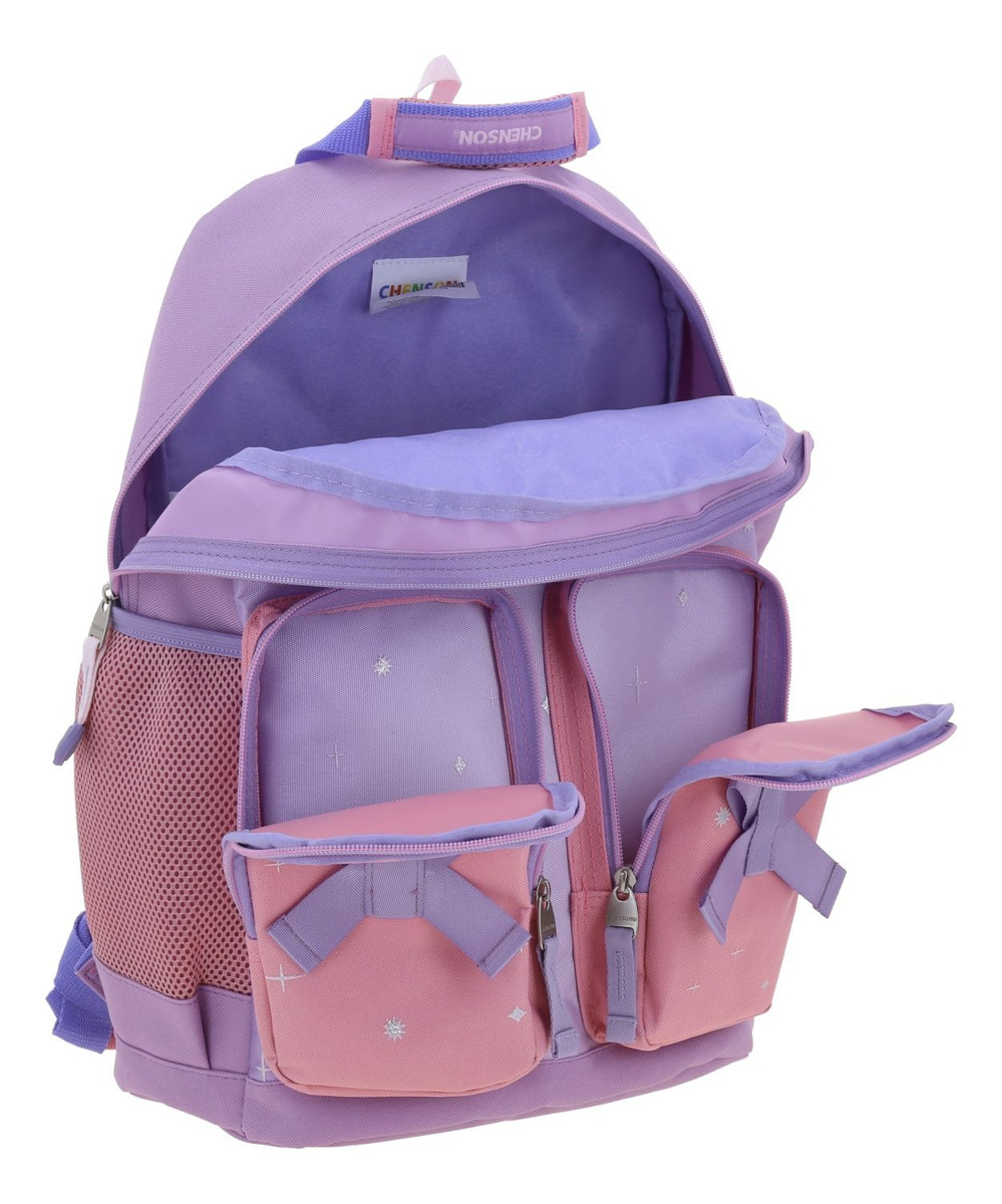 Kit Mochila Lonchera Y Lapicera Escolar Chenson Stardust Princesas Color Violeta Pr70631-kc3 4