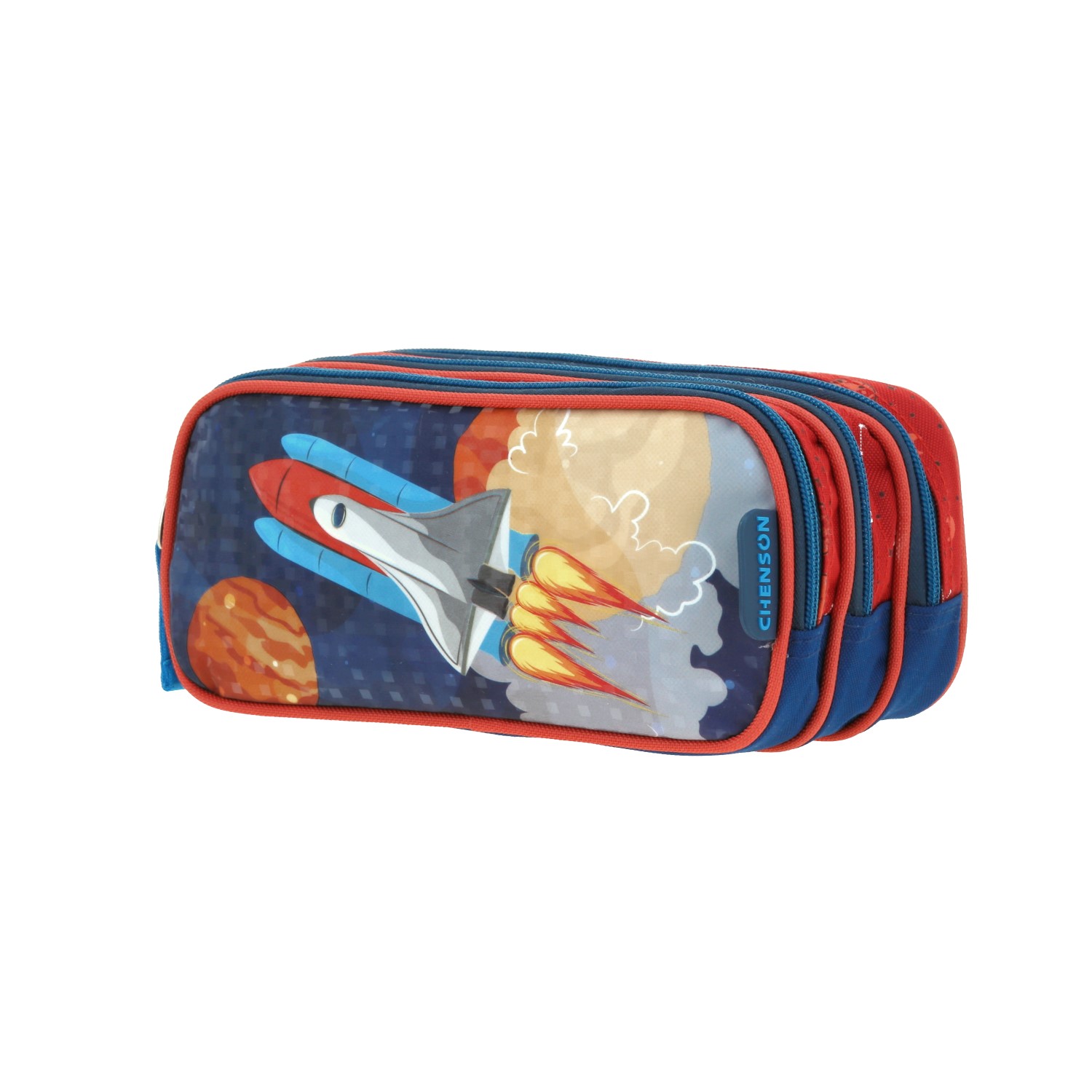 Lapicera Chenson Original Magenta con Triple Compartimento – Estuche Escolar Ideal 2