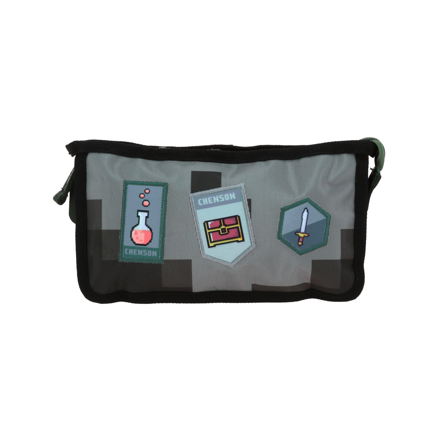 Lapicera Chenson Original Verde con Amplio Bolsillo y Cierres