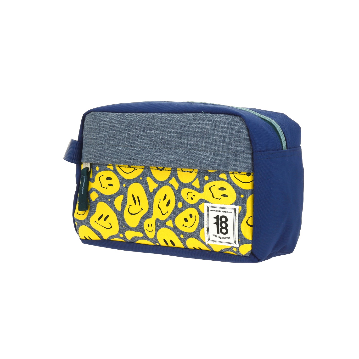 Lapicera escolar 1818 by Chenson azul con amplio compartimento y cierre 2