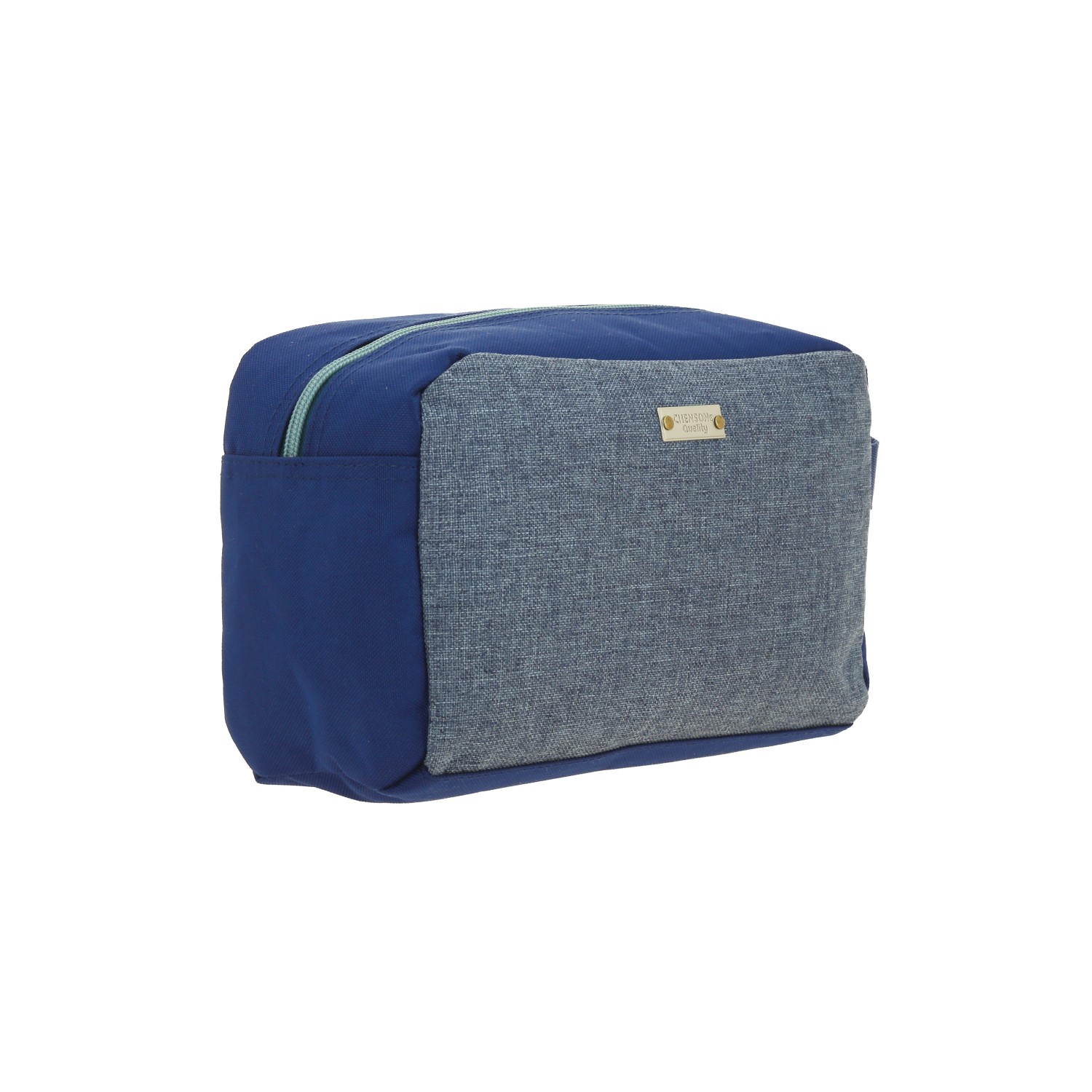 Lapicera escolar 1818 by Chenson azul con amplio compartimento y cierre 3