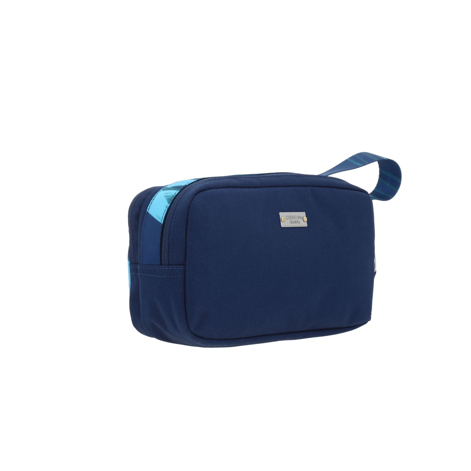 Lapicera escolar 1818 by Chenson azul con doble bolsillo y asa de mano 3