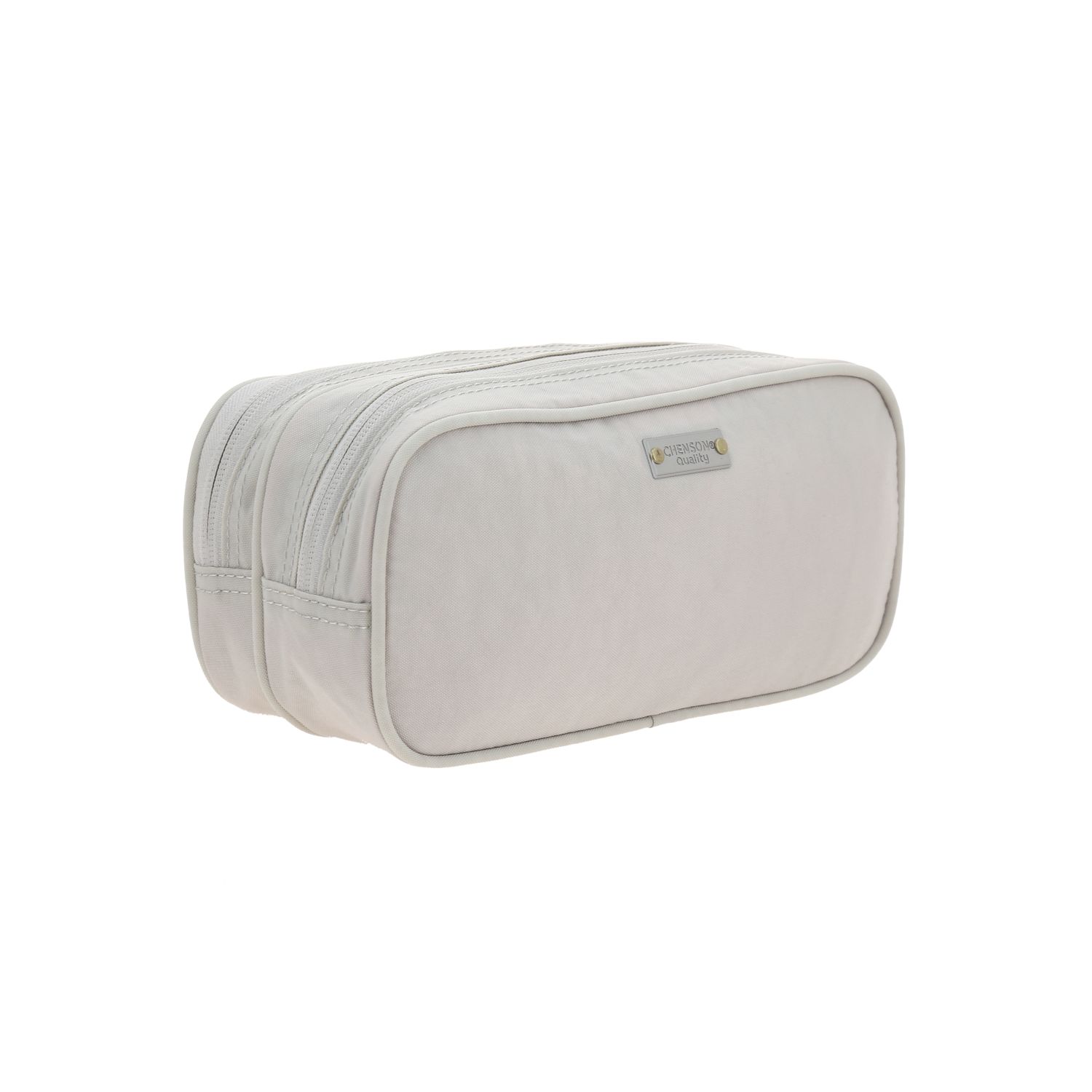 Lapicera escolar 1818 by Chenson beige con doble compartimento para jóvenes 3