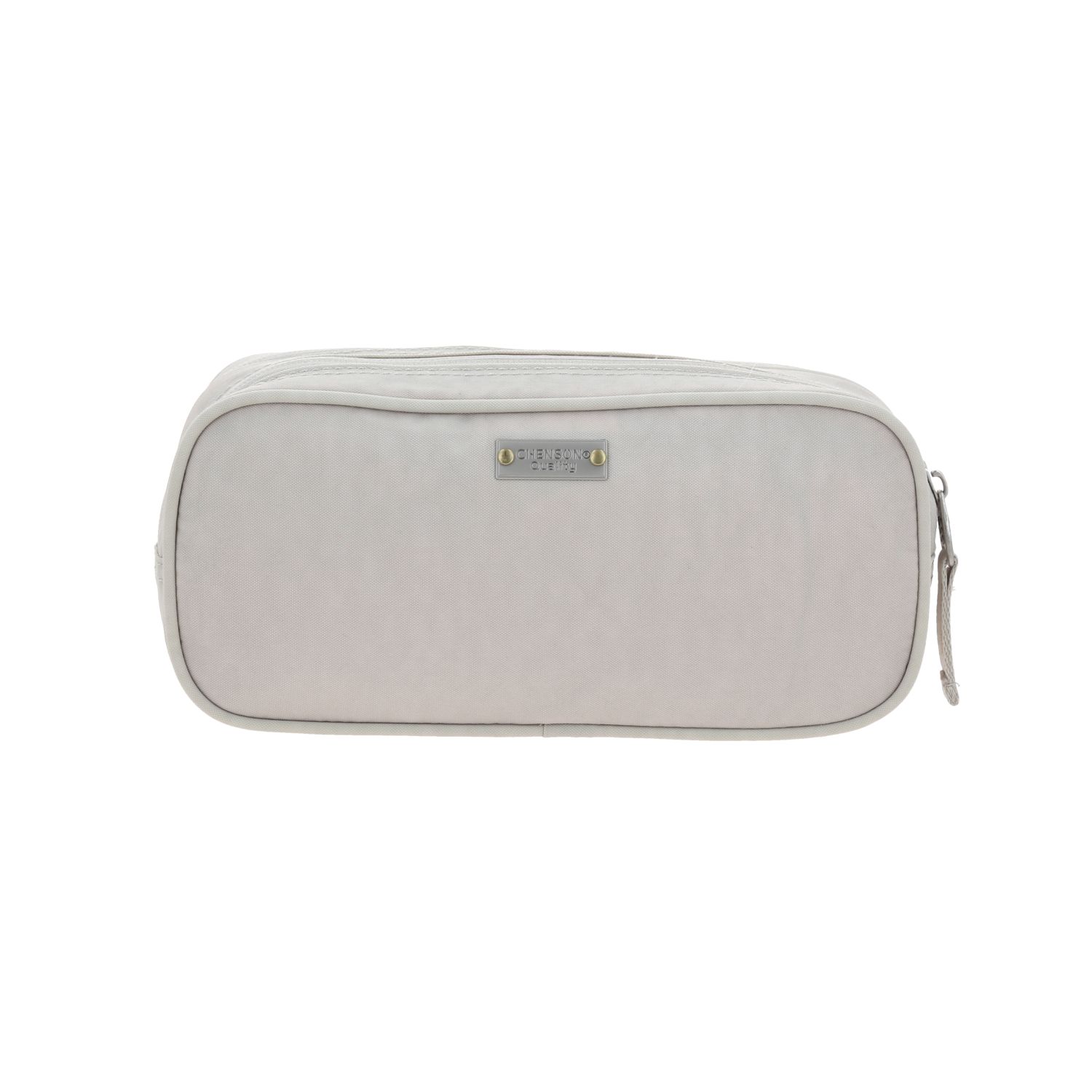 Lapicera escolar 1818 by Chenson beige con doble compartimento para jóvenes 4