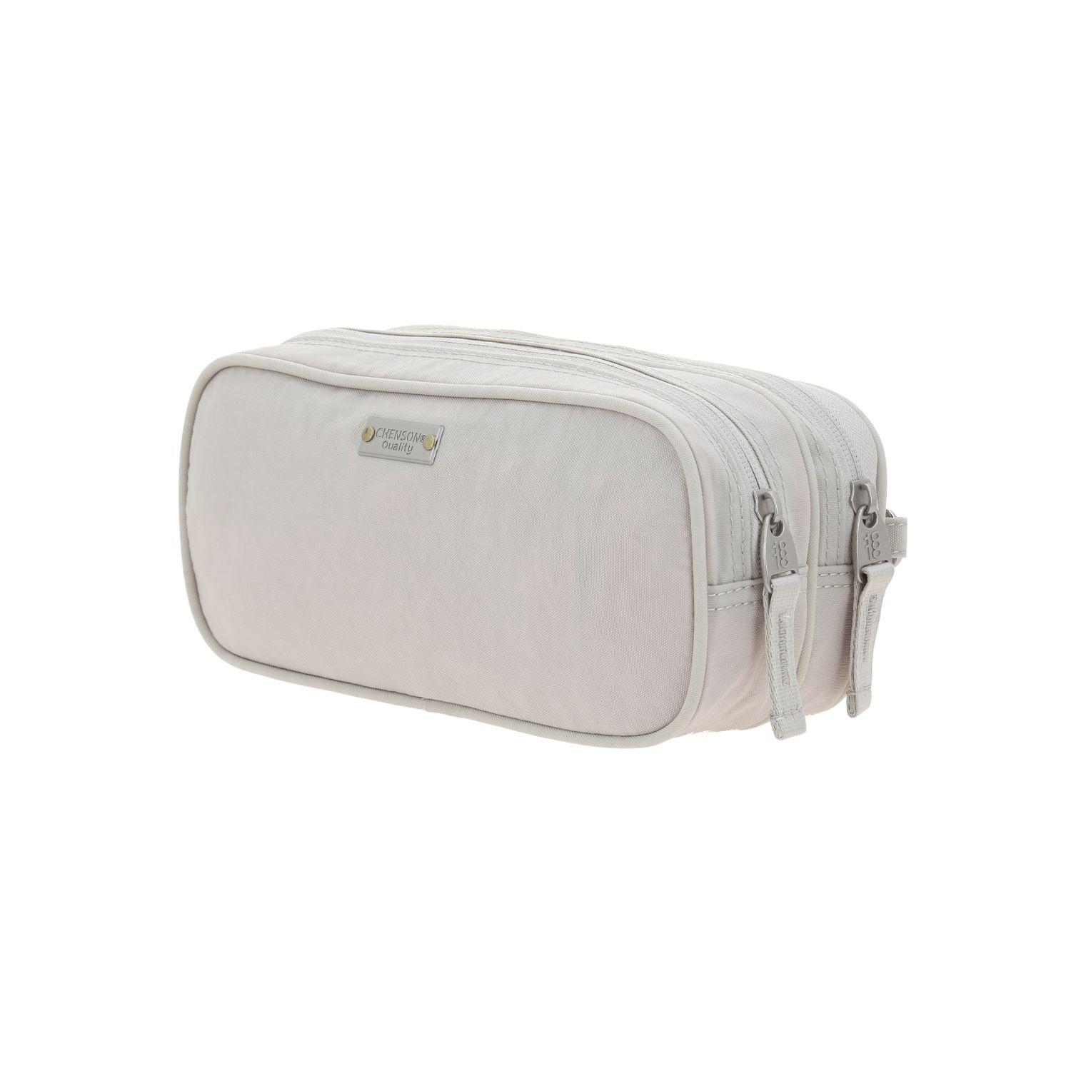 Lapicera escolar 1818 by Chenson beige con doble compartimento para jóvenes 5