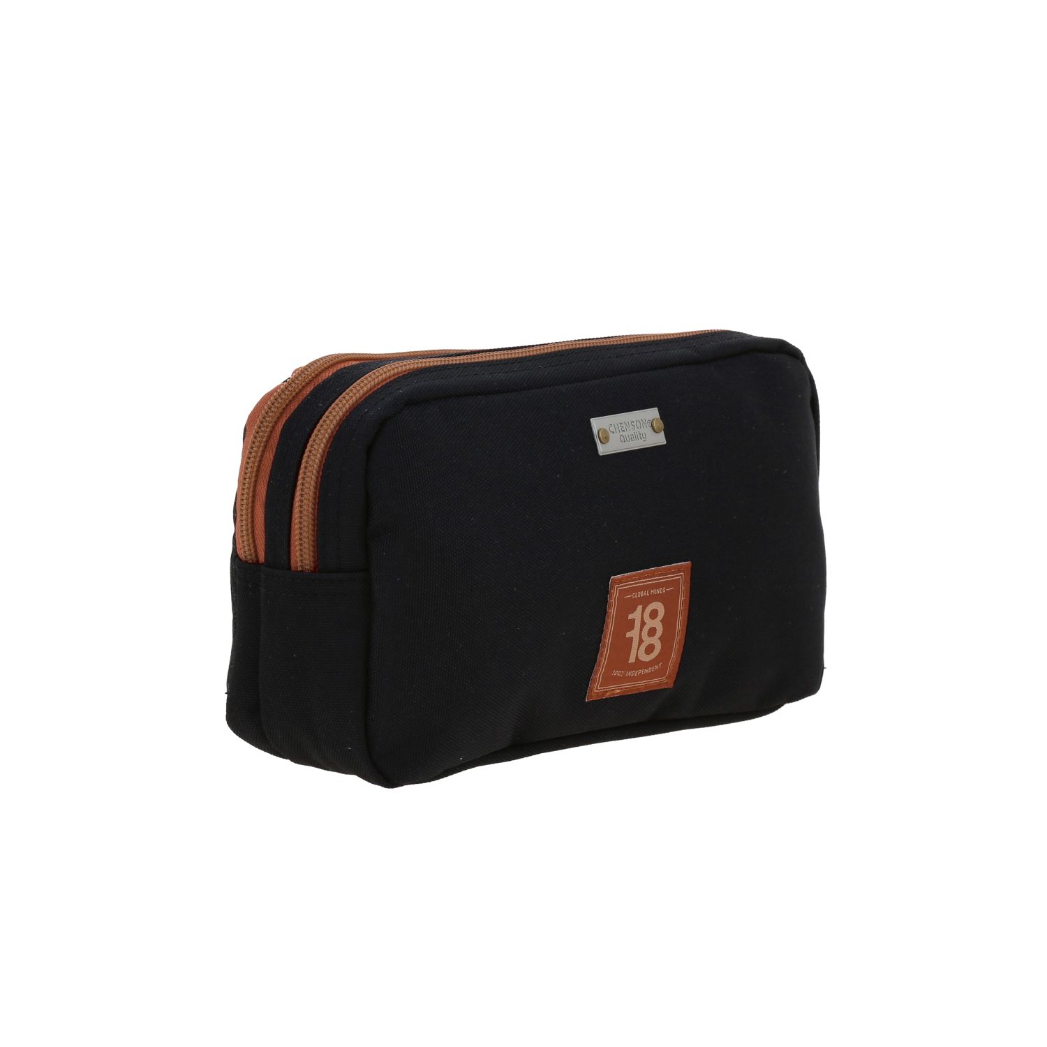 Lapicera escolar 1818 by Chenson Negro con doble compartimento 3