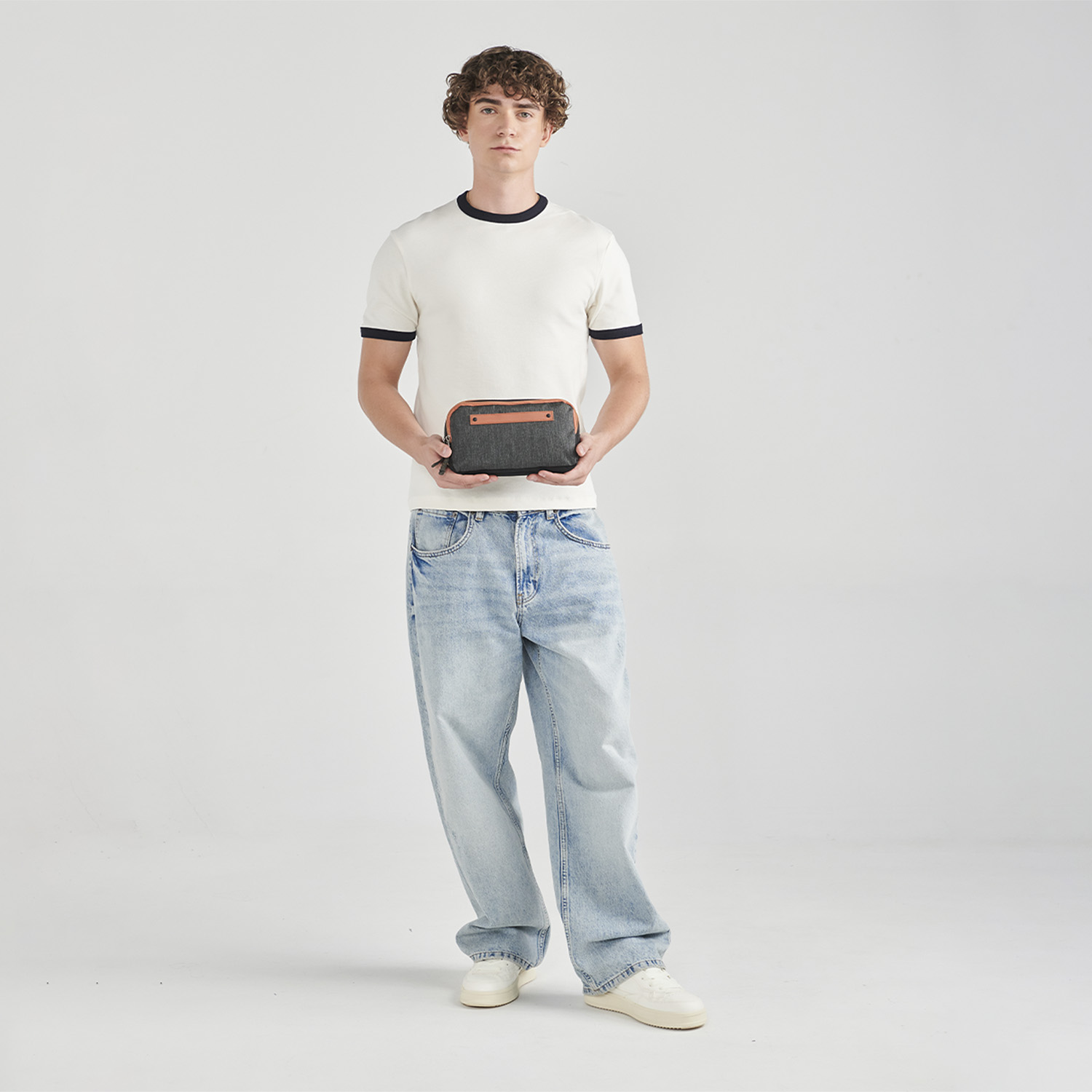 Lapicera escolar 1818 by Chenson Negro con doble compartimento - vista 2