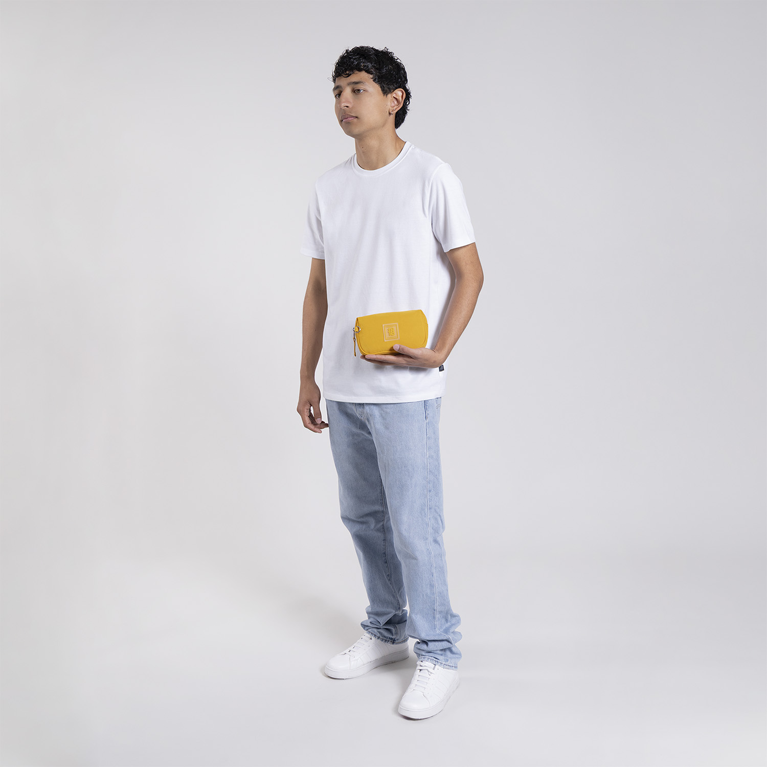 Lapicera escolar amarilla 1818 by Chenson con organizador interno - vista 2