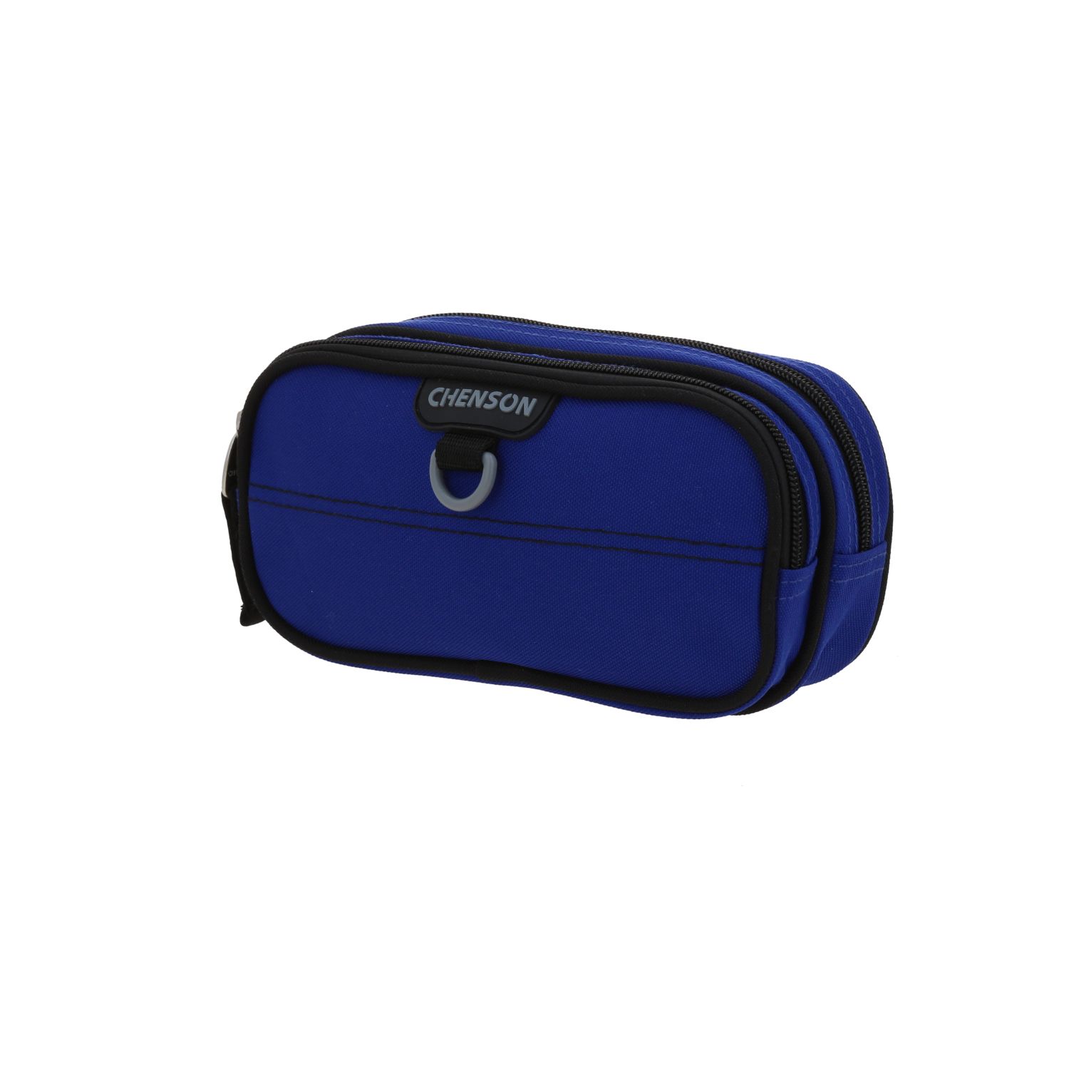 Lapicera escolar azul Chenson Clásico con doble compartimento y cierre 2