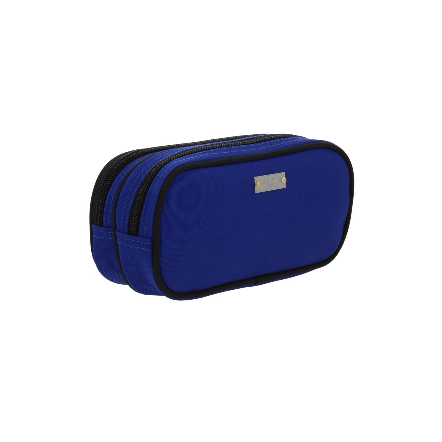 Lapicera escolar azul Chenson Clásico con doble compartimento y cierre 3