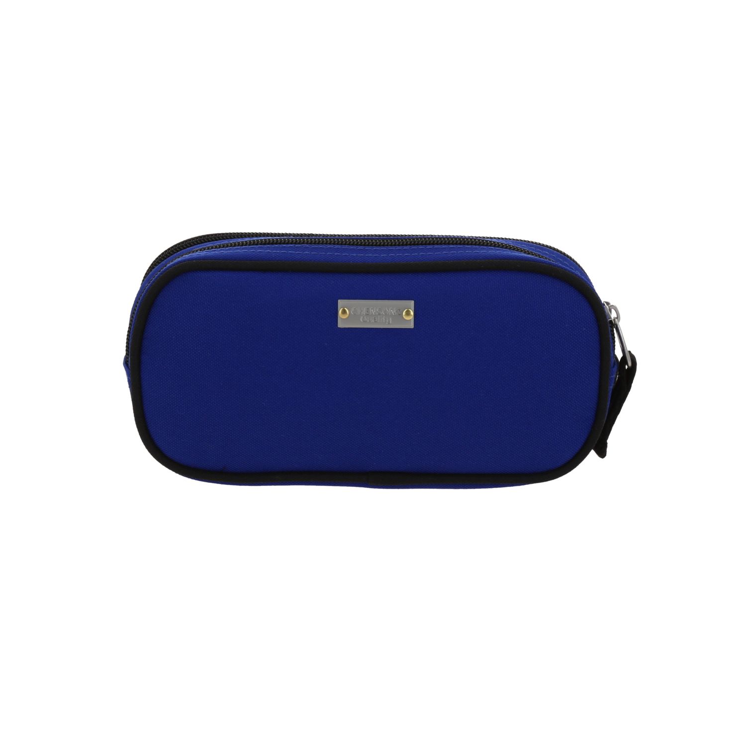 Lapicera escolar azul Chenson Clásico con doble compartimento y cierre 4