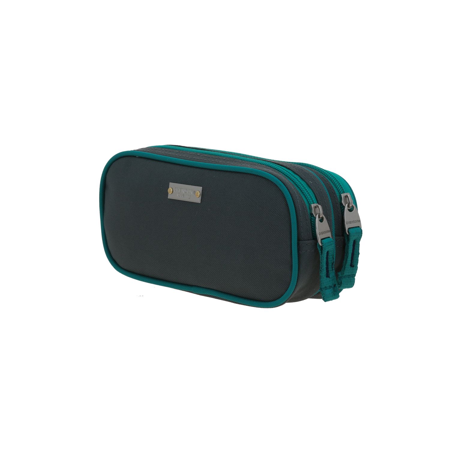 Lapicera escolar Chenson Clásico gris con doble compartimento para primaria 5