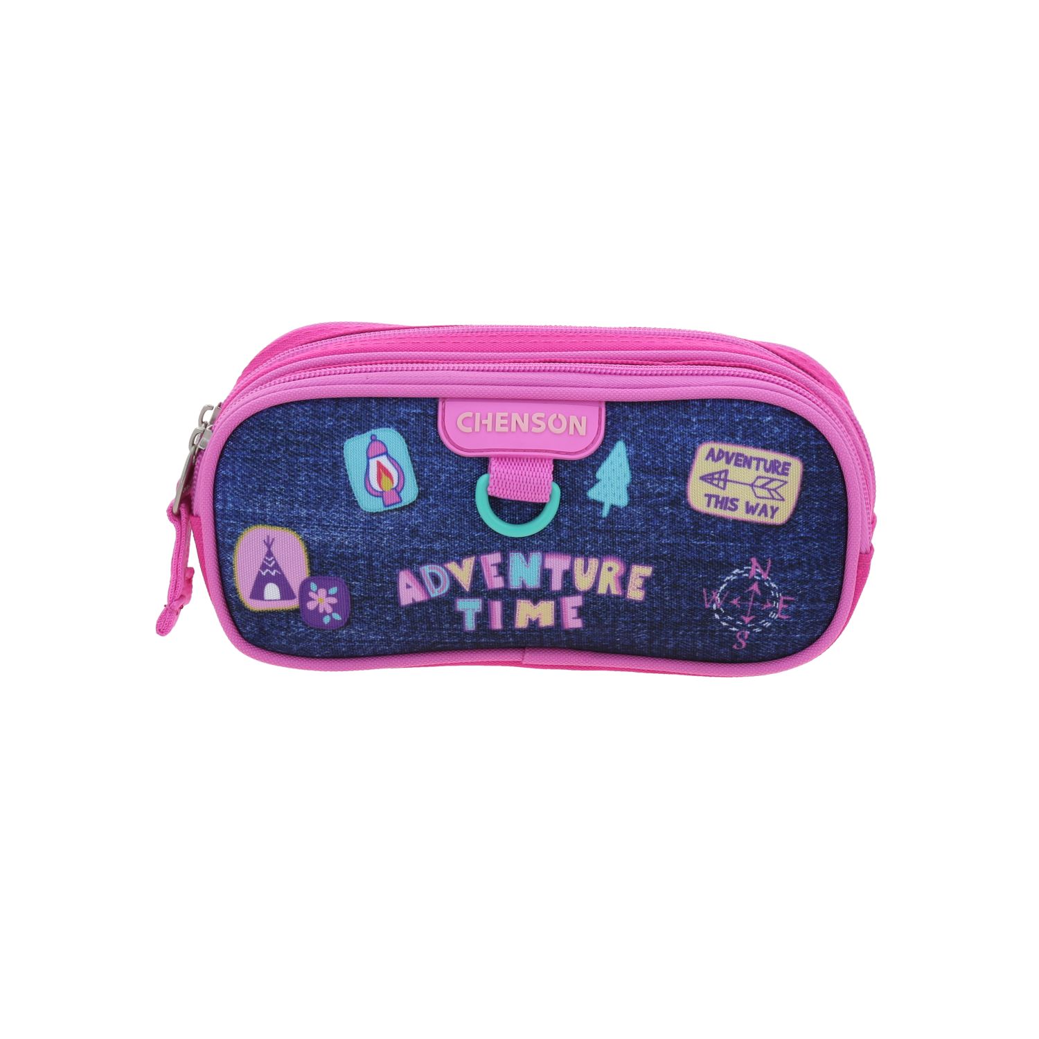 Lapicera escolar Chenson Clásico multicolor con doble compartimento