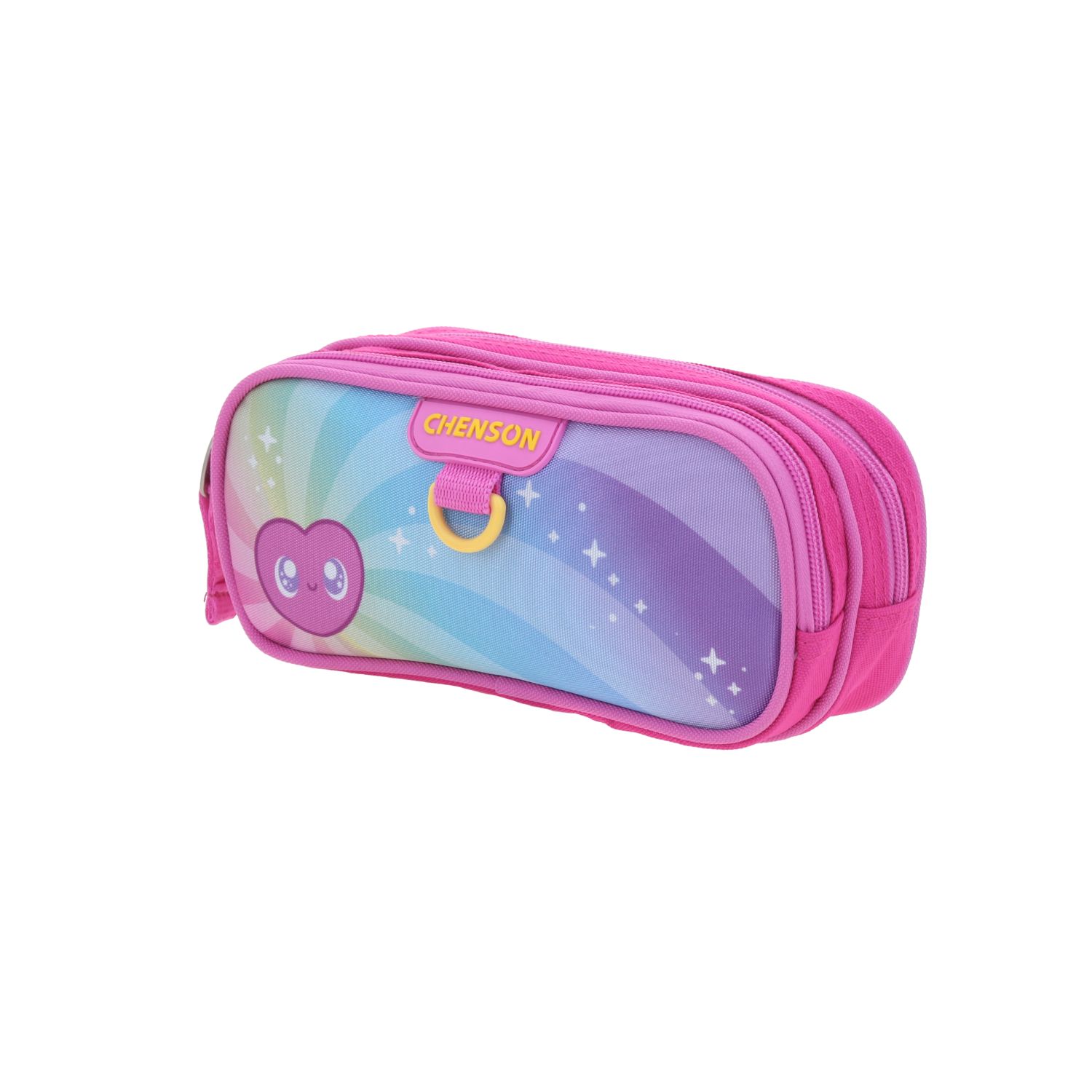 Lapicera escolar Chenson Clásico rosa con doble compartimento para niños 2