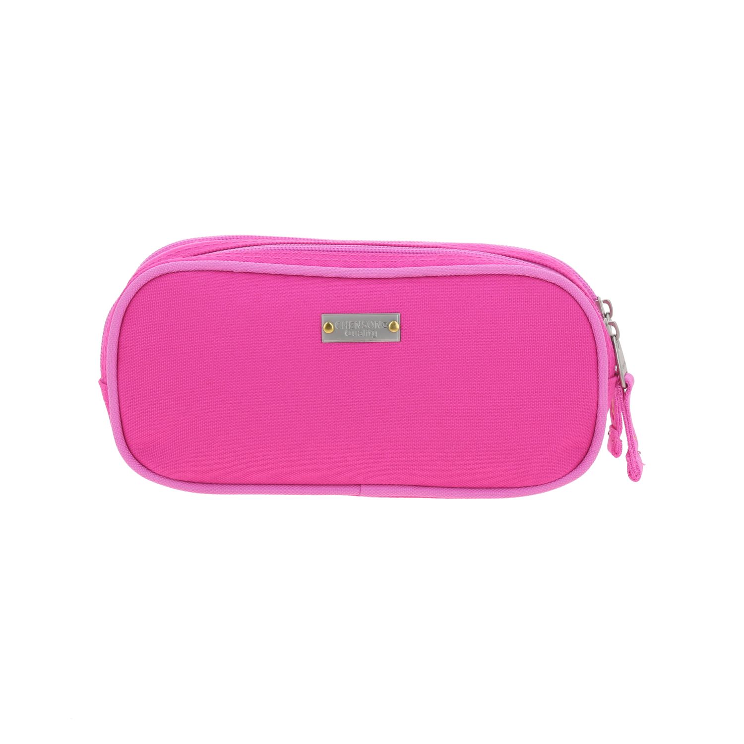 Lapicera escolar Chenson Clásico rosa con doble compartimento para niños 4