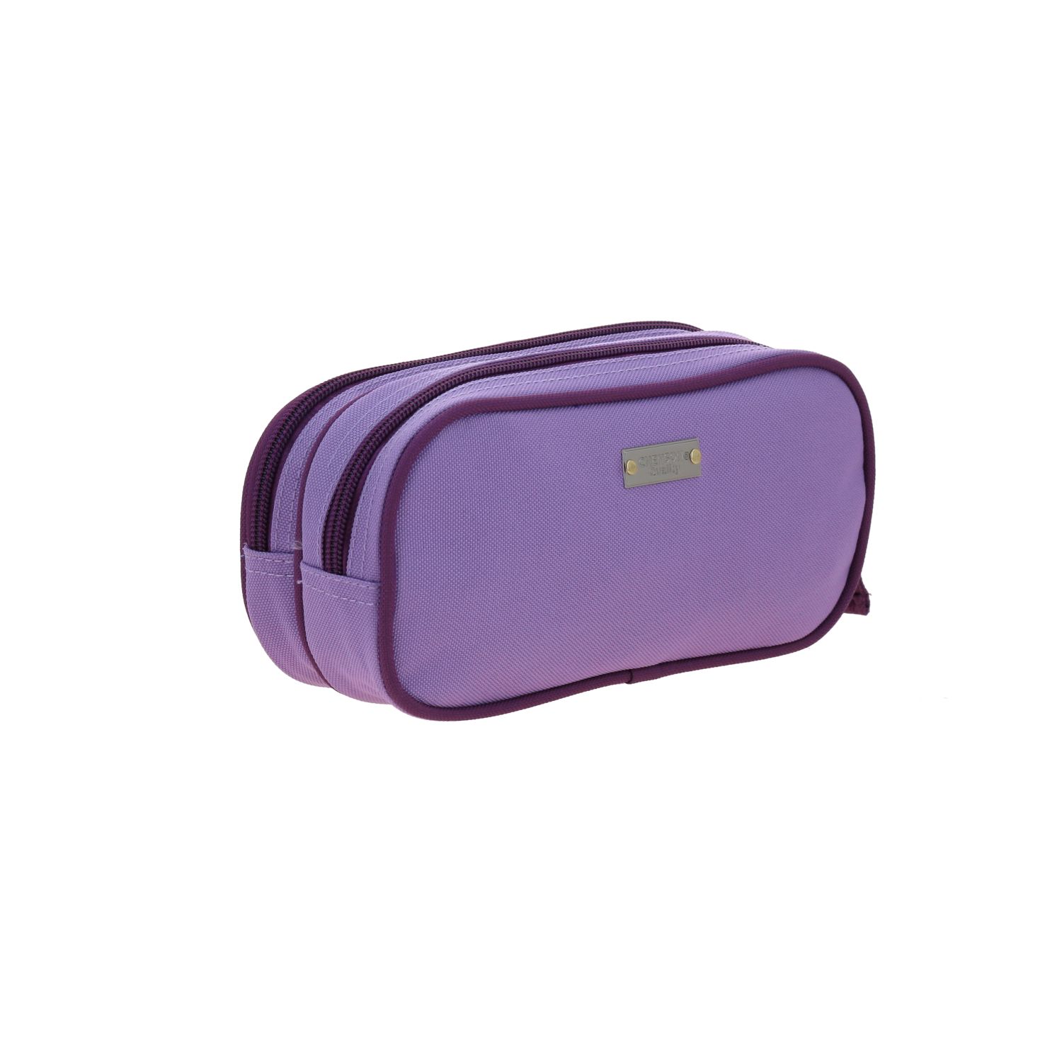 Lapicera escolar Chenson Clásico uva con doble compartimento 3