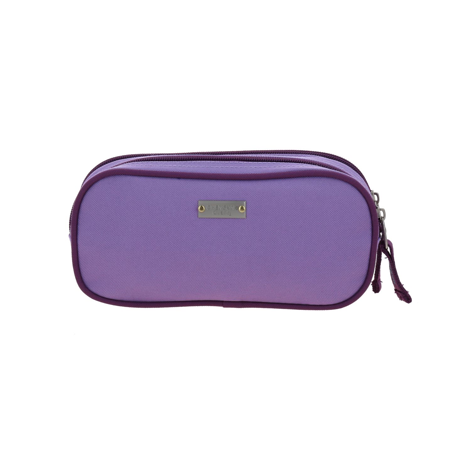 Lapicera escolar Chenson Clásico uva con doble compartimento 4