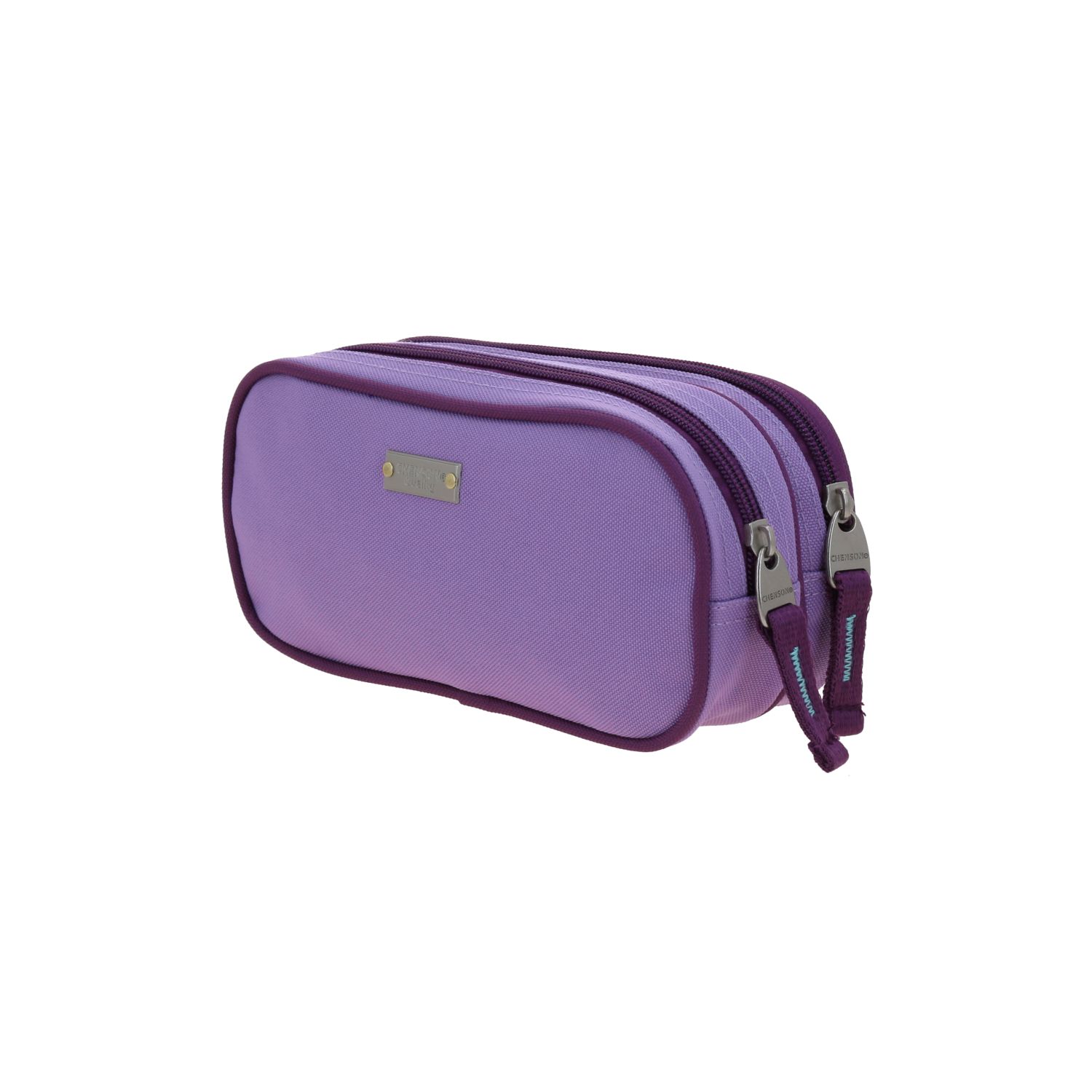 Lapicera escolar Chenson Clásico uva con doble compartimento 5