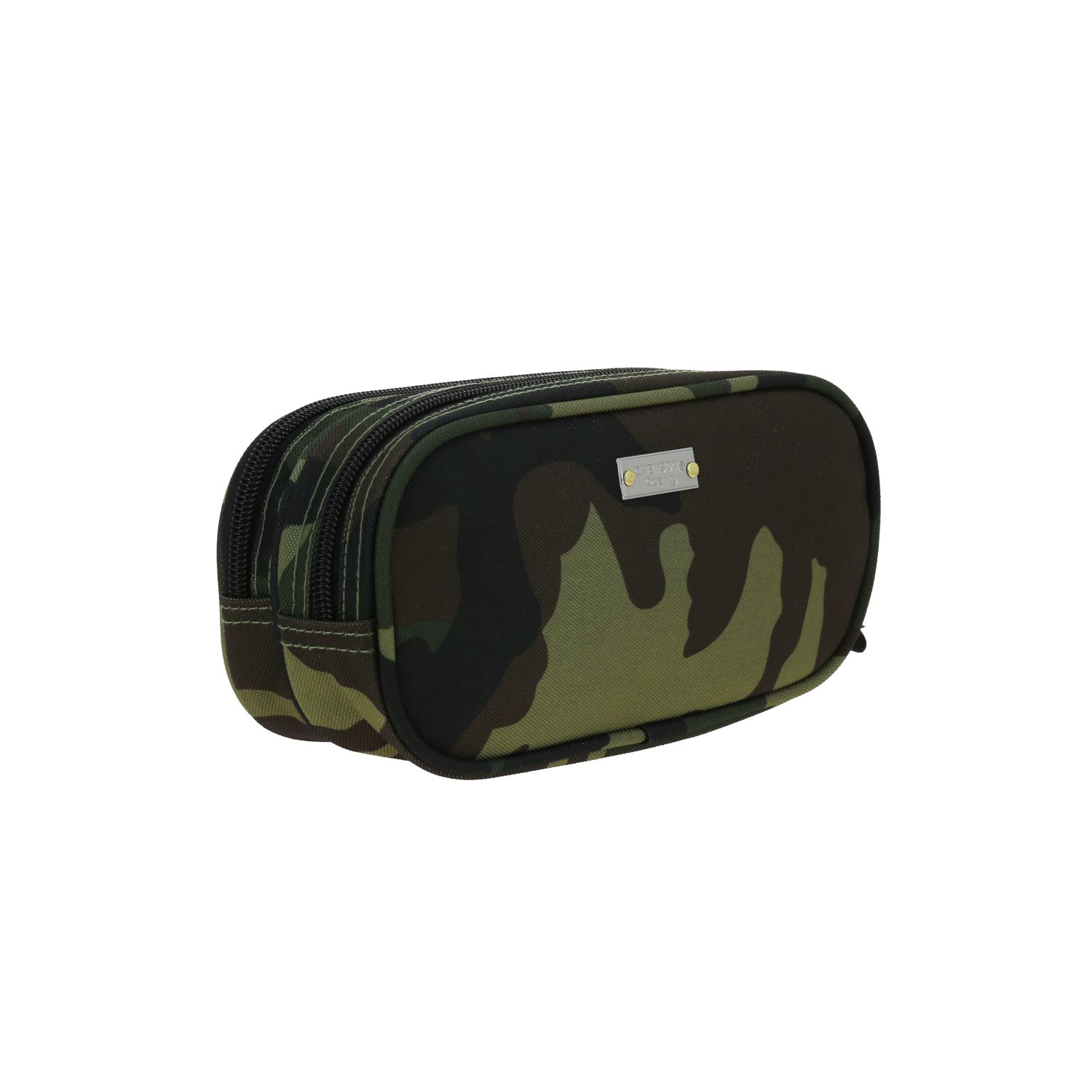 Lapicera escolar Chenson Clásico verde seco con doble compartimento 3