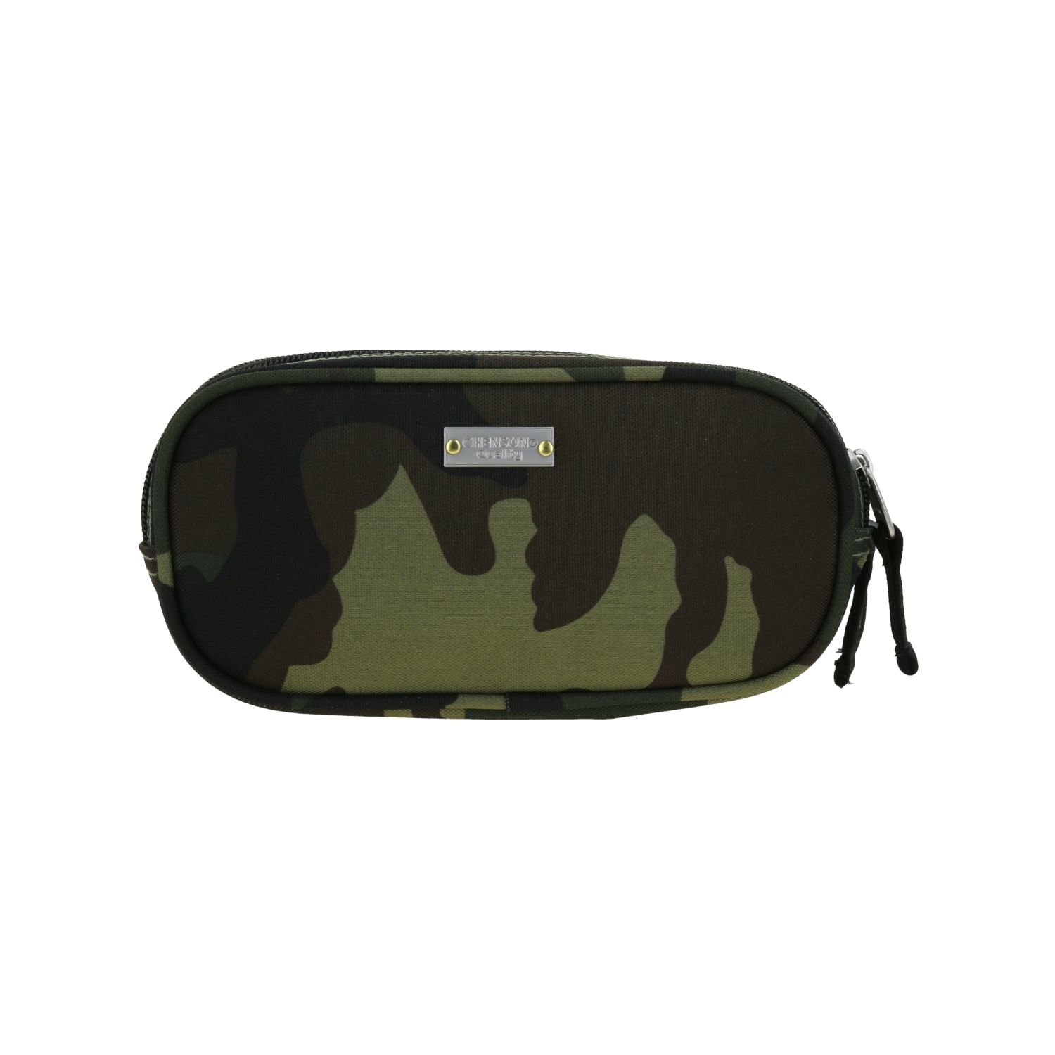 Lapicera escolar Chenson Clásico verde seco con doble compartimento 4