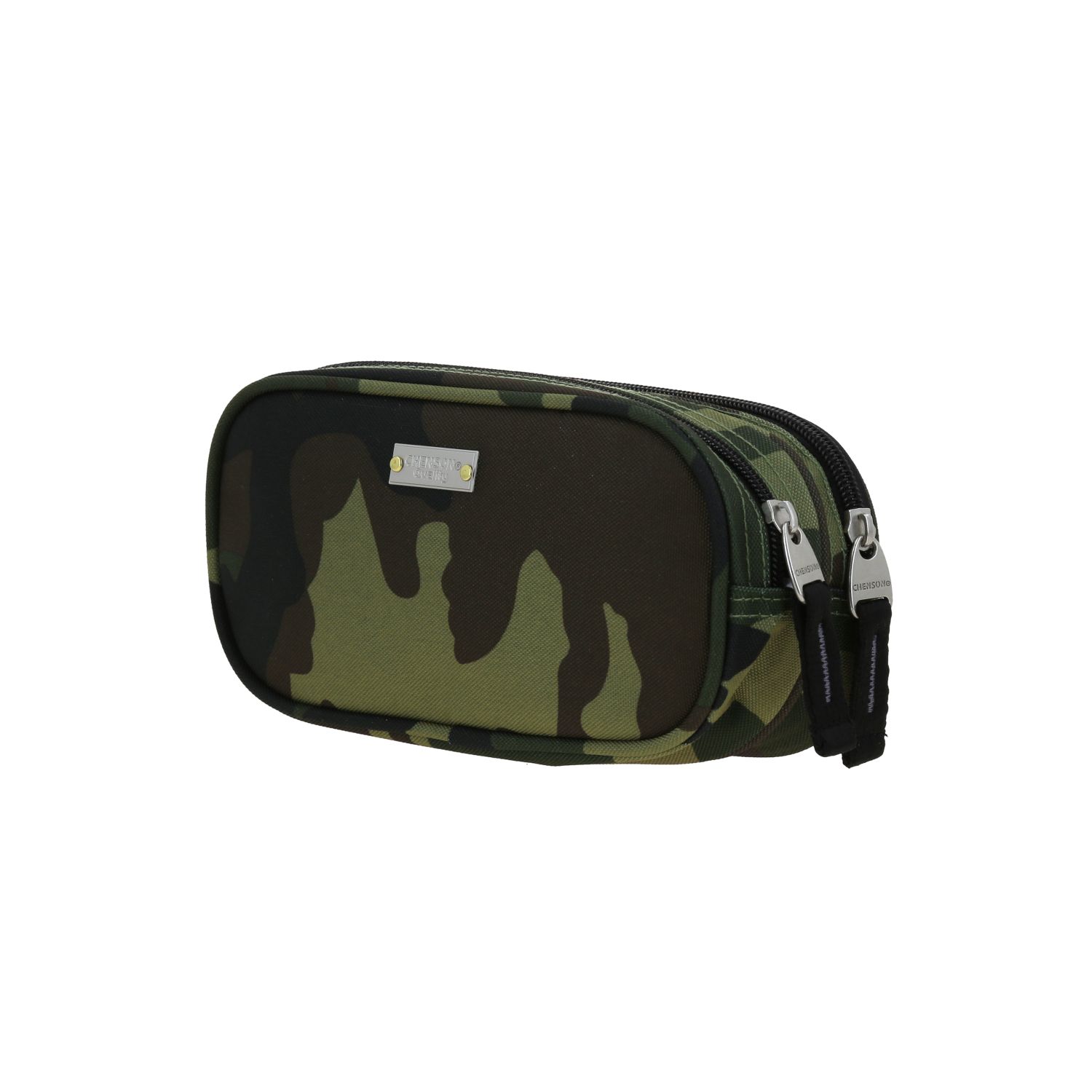 Lapicera escolar Chenson Clásico verde seco con doble compartimento 5