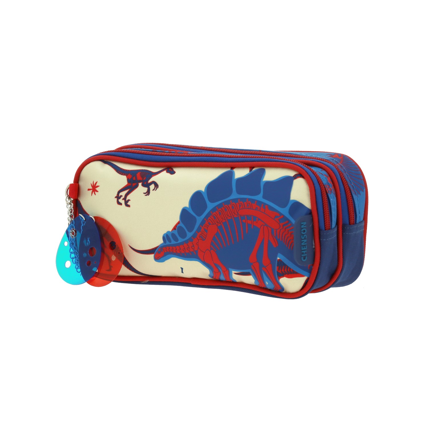 Lapicera escolar Chenson Original azul con doble compartimento 2