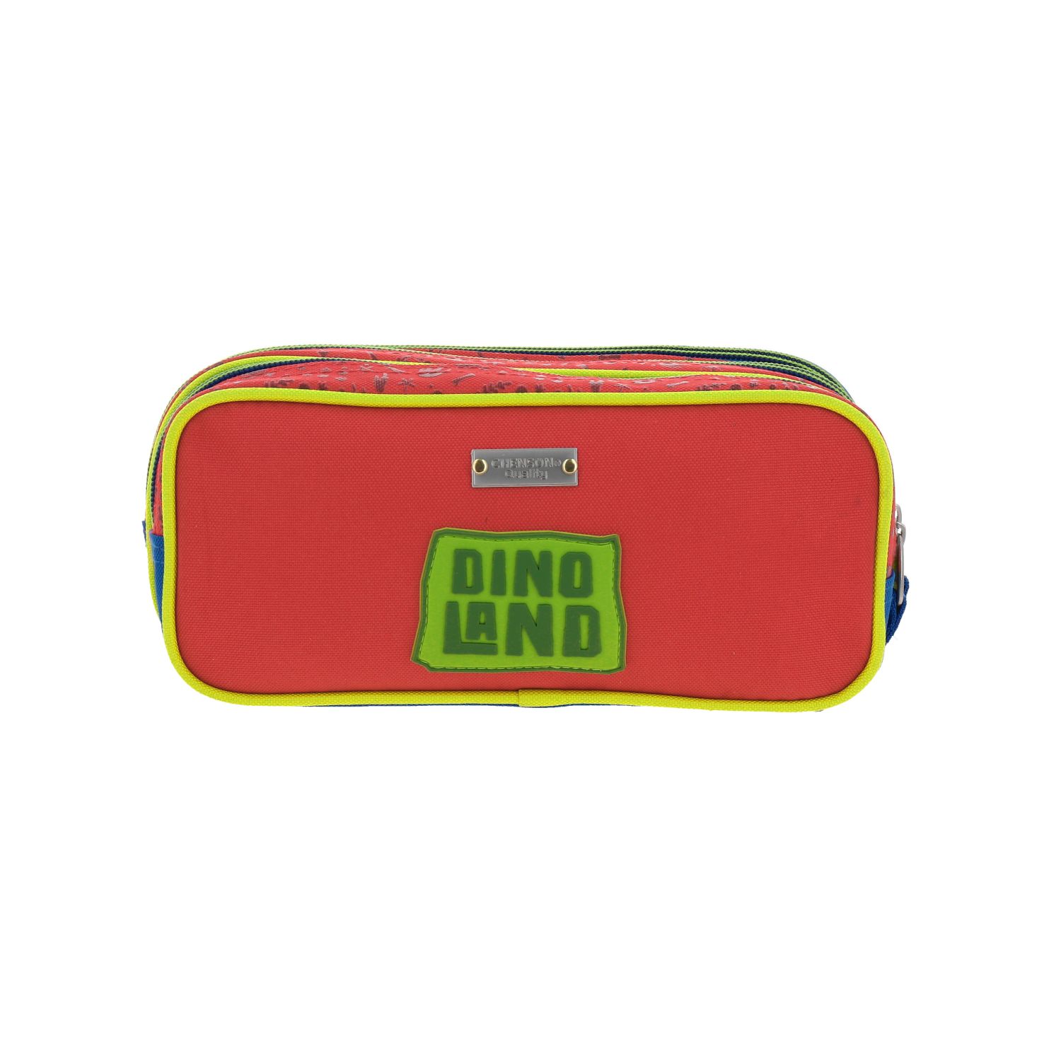 Lapicera escolar Chenson Original roja con triple compartimento y cierre 4