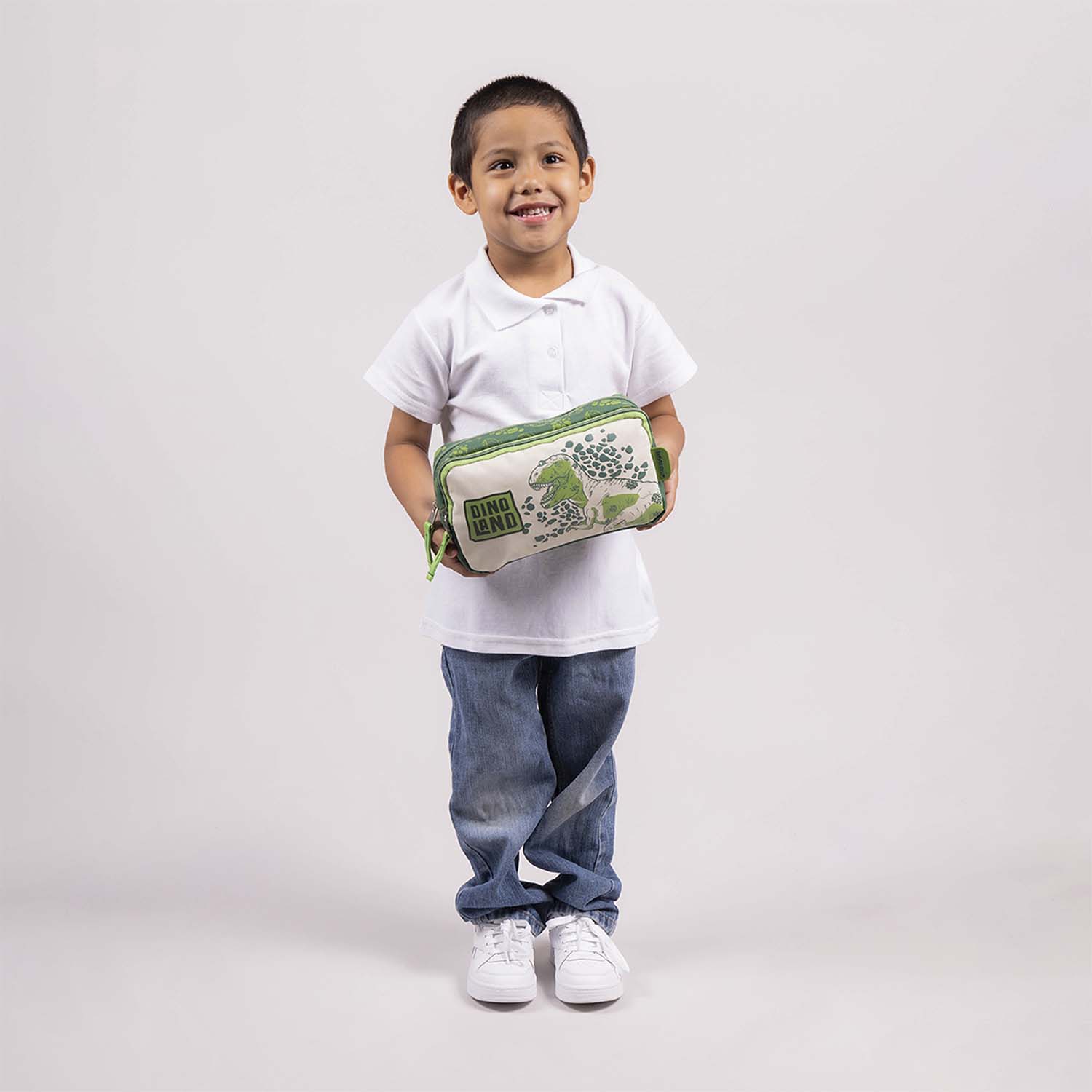 Lapicera escolar Chenson Original verde con doble compartimento ideal para primaria - vista 2