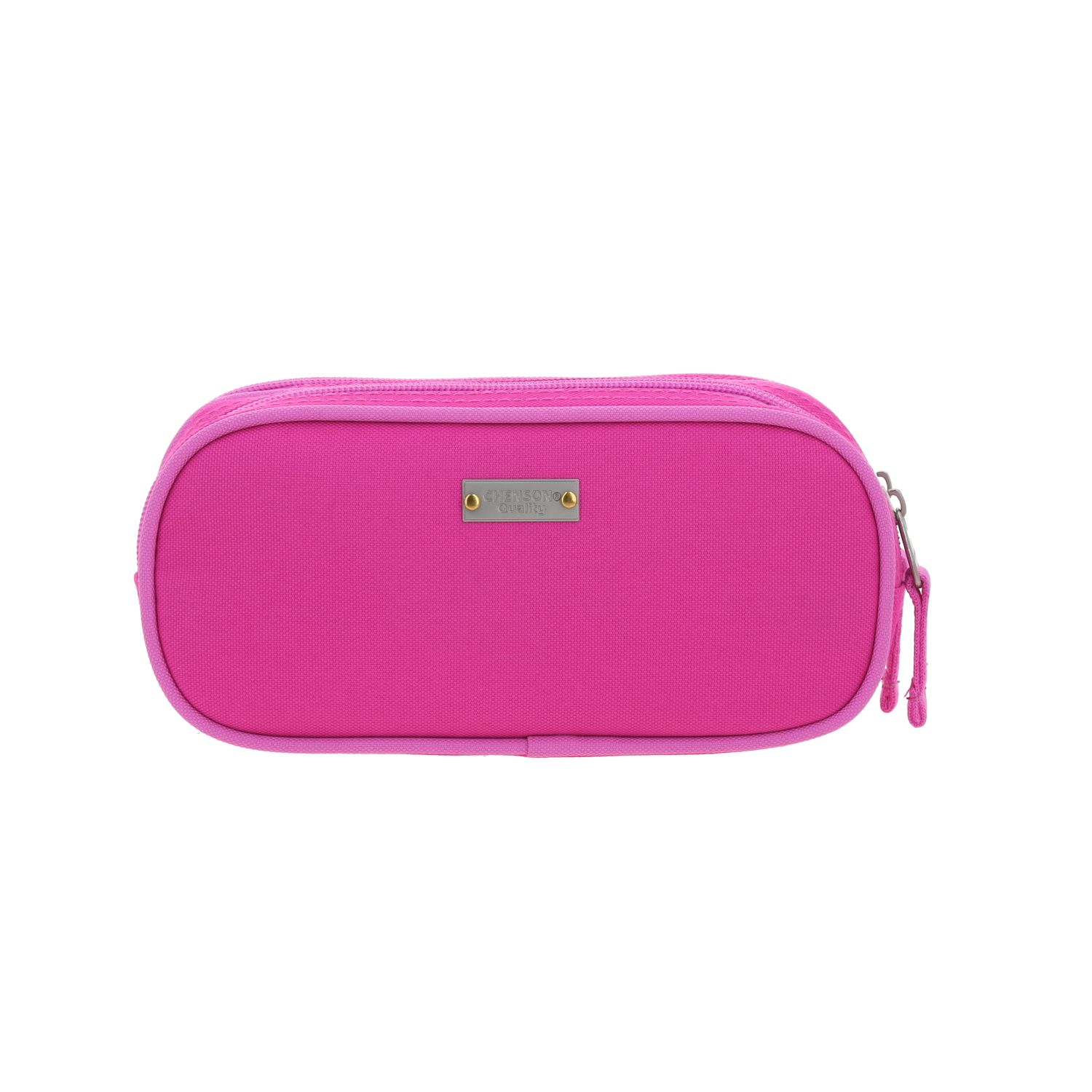 Lapicera escolar fucsia Chenson Clásico con doble compartimento 4