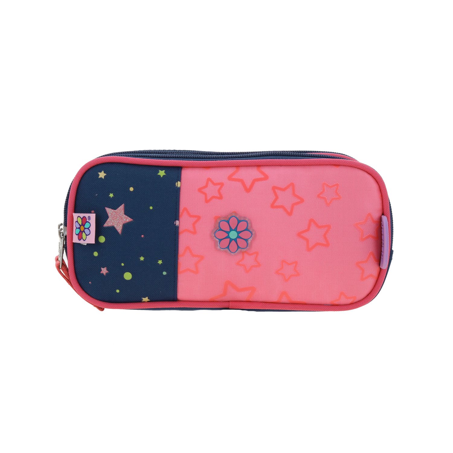 Lapicera escolar Happy Girl azul con doble compartimento para niña