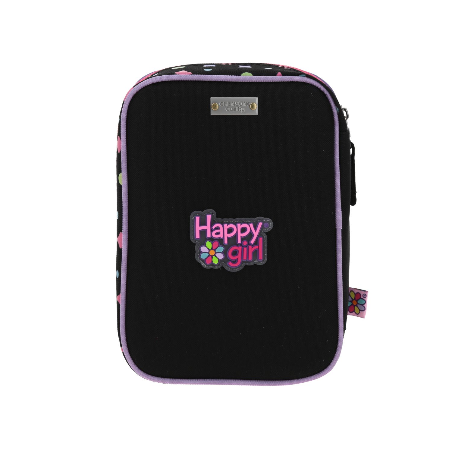 Lapicera escolar Happy Girl by Chenson en color negro para niña – Ideal para primaria 4