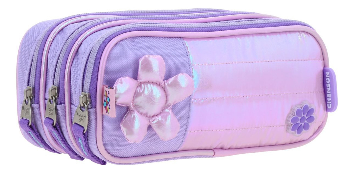 Lapicera Escolar Happy Girl Flof Hg70330-v Color Lila Flor 2