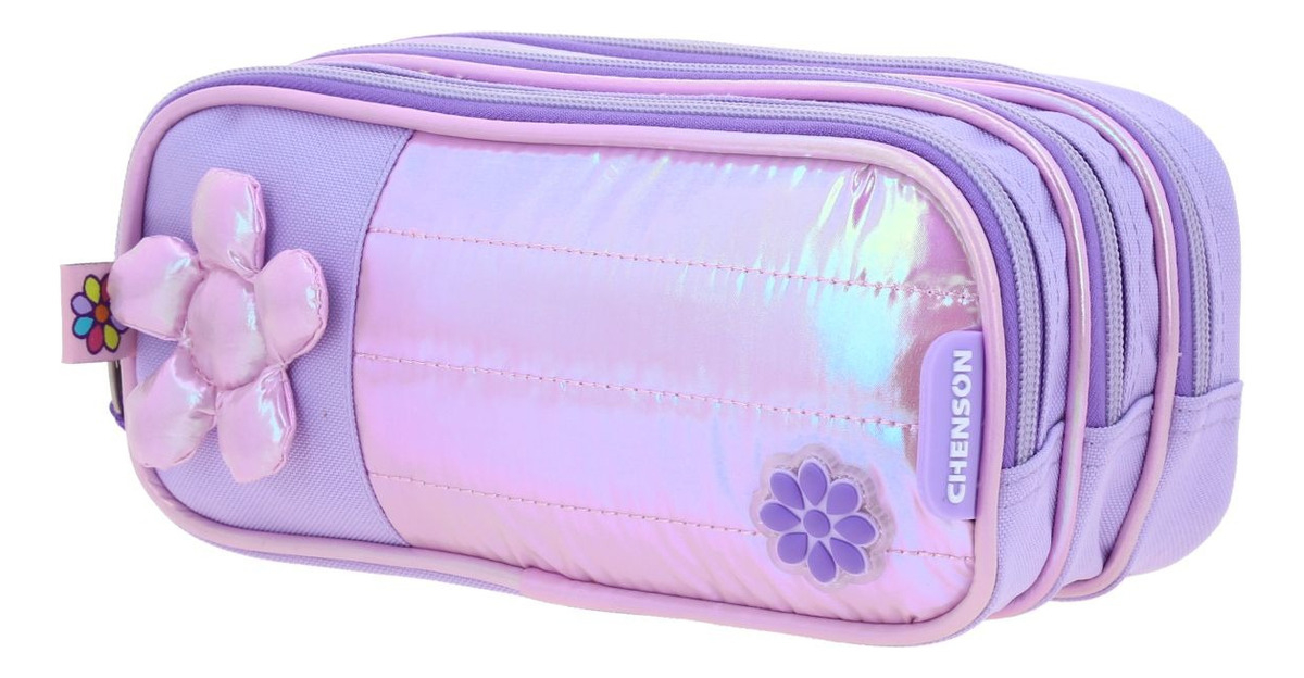 Lapicera Escolar Happy Girl Flof Hg70330-v Color Lila Flor 3