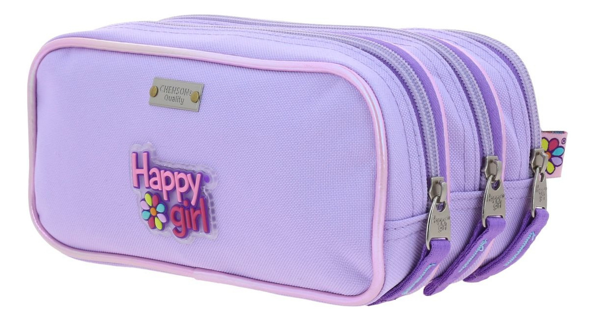 Lapicera Escolar Happy Girl Flof Hg70330-v Color Lila Flor 4