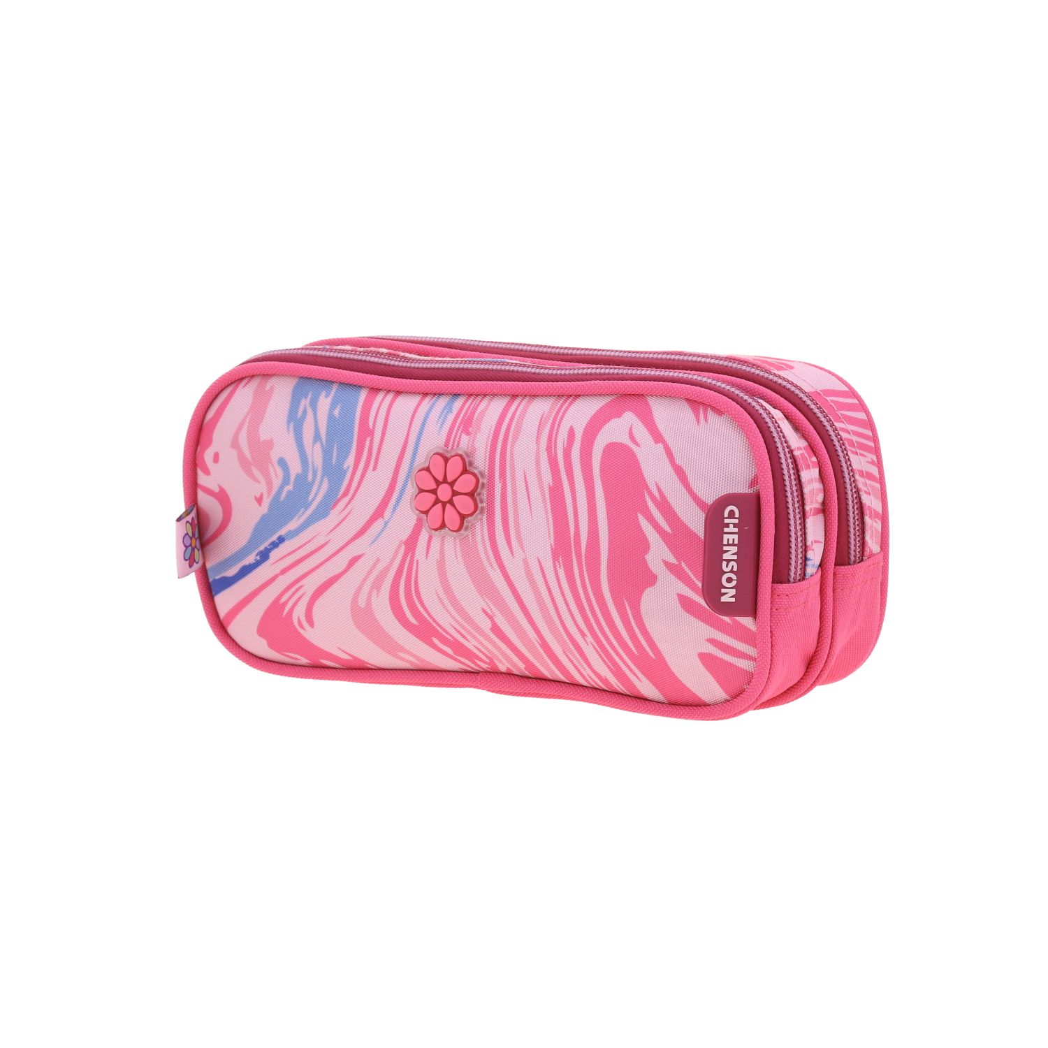 Lapicera escolar Happy Girl Rosa para niña – Estuche con doble compartimento 2