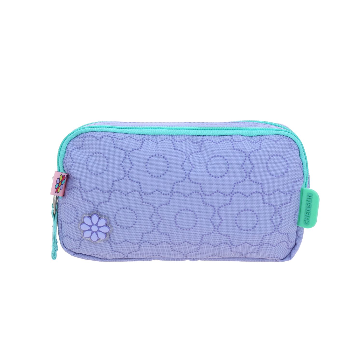 Lapicera escolar Happy Girl Violeta con doble compartimento para niña