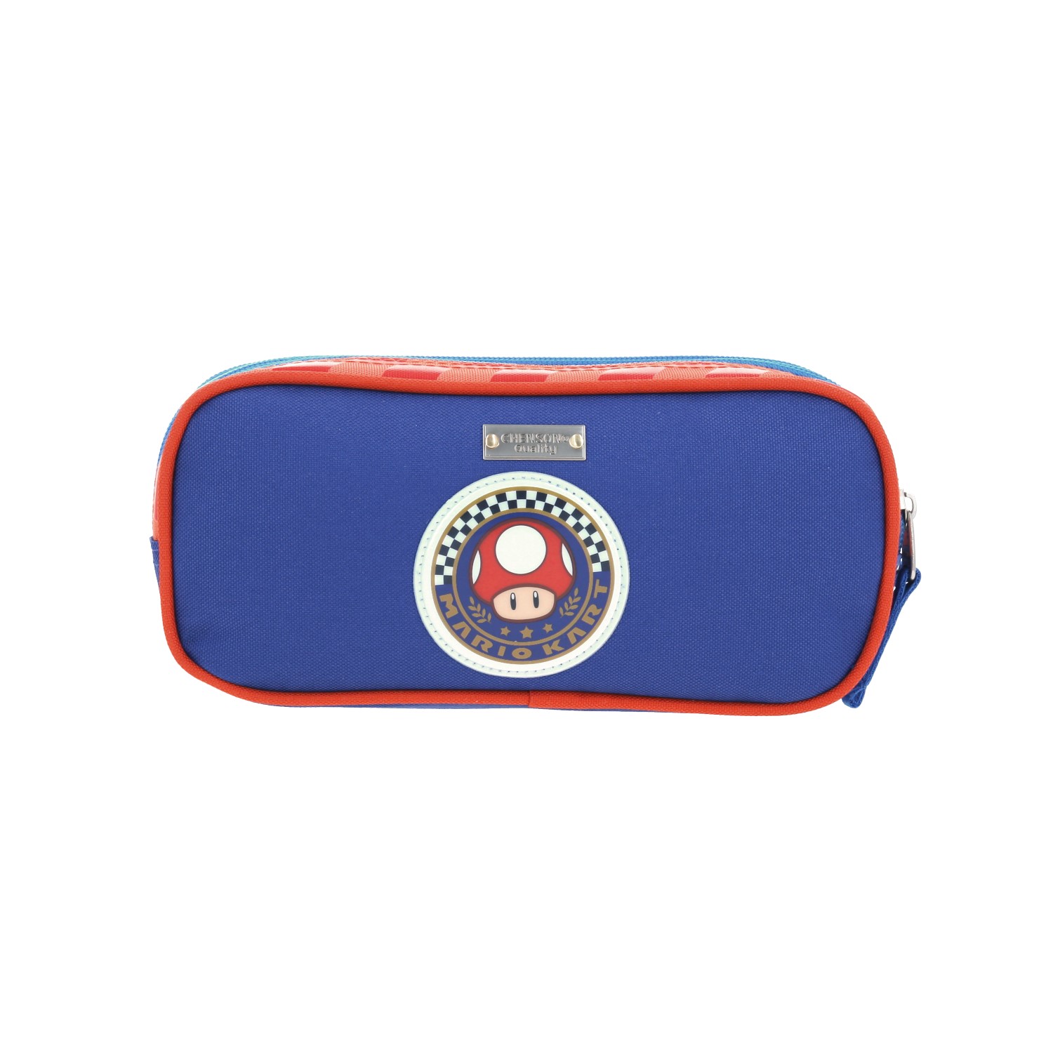 Lapicera escolar Mario Bros by Chenson color rojo con triple compartimento 4