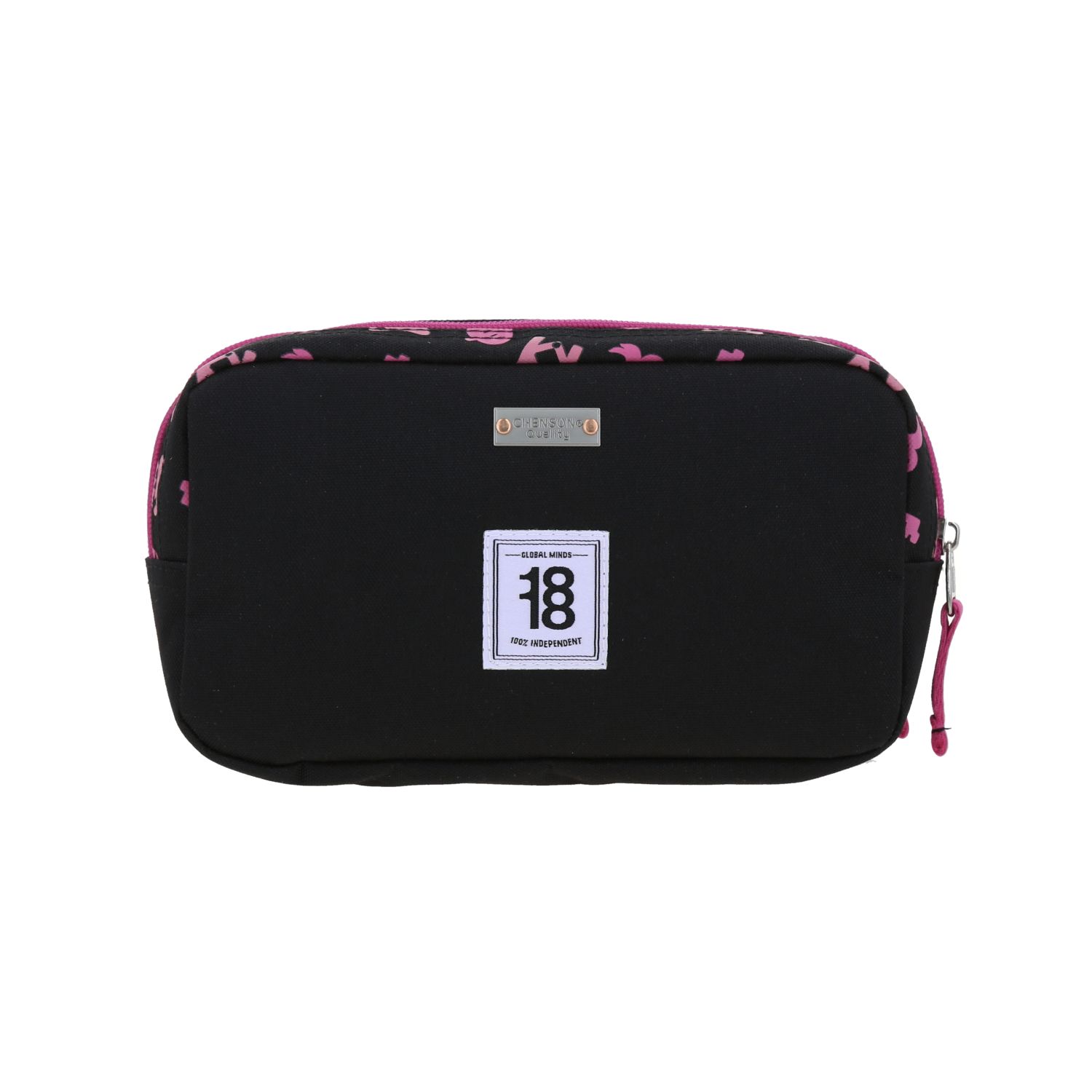 Lapicera escolar Mario Bros by Chenson fucsia con doble compartimento 4