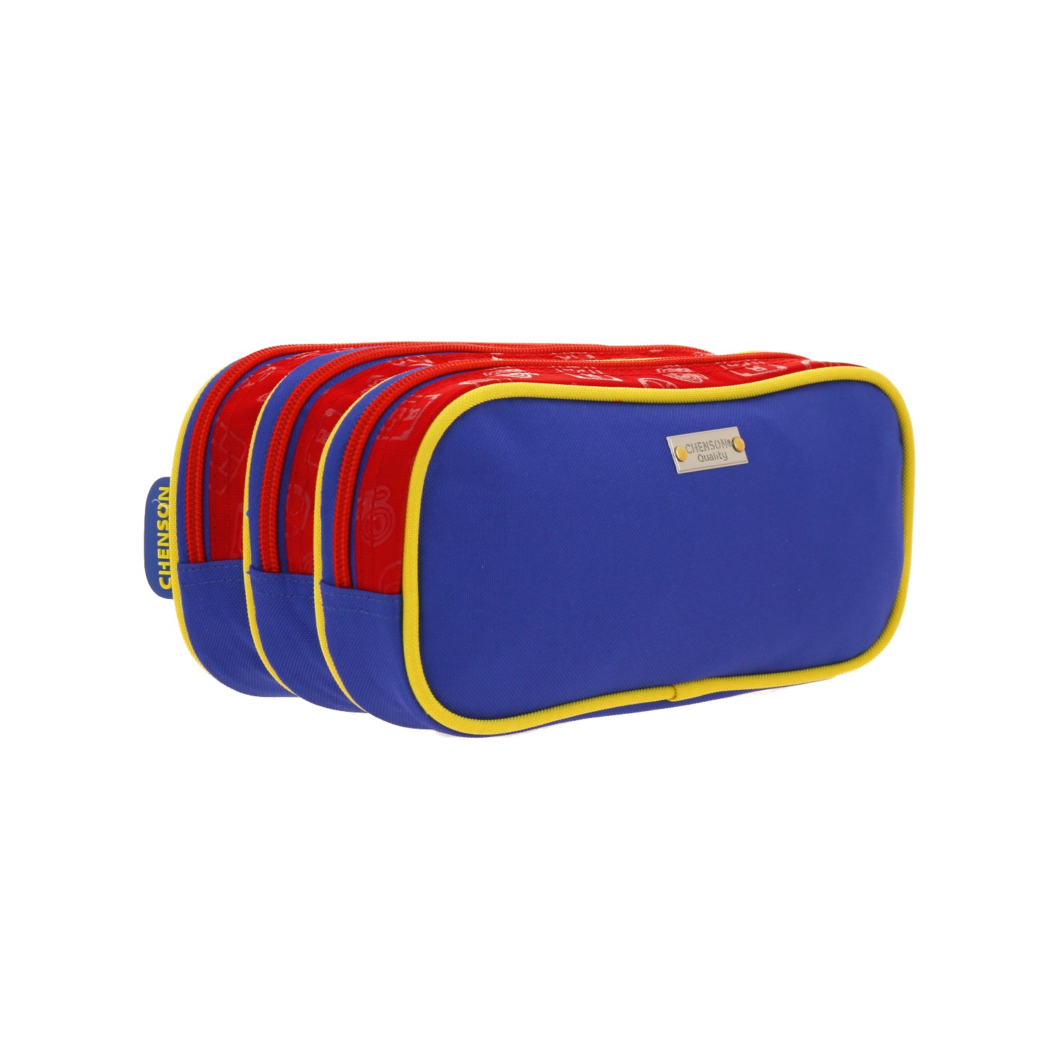 Lapicera escolar Mario Bros by Chenson roja con triple compartimento 3