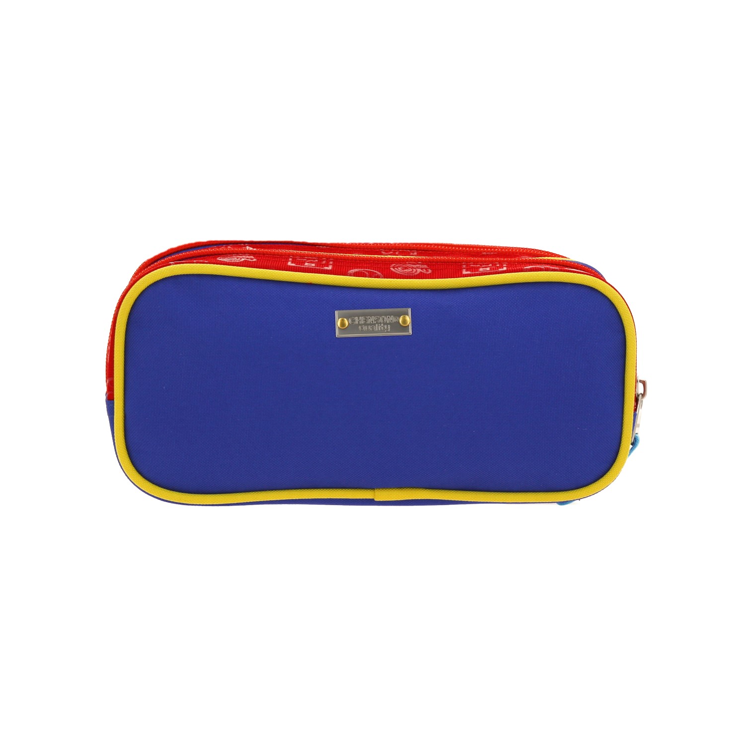 Lapicera escolar Mario Bros by Chenson roja con triple compartimento 4