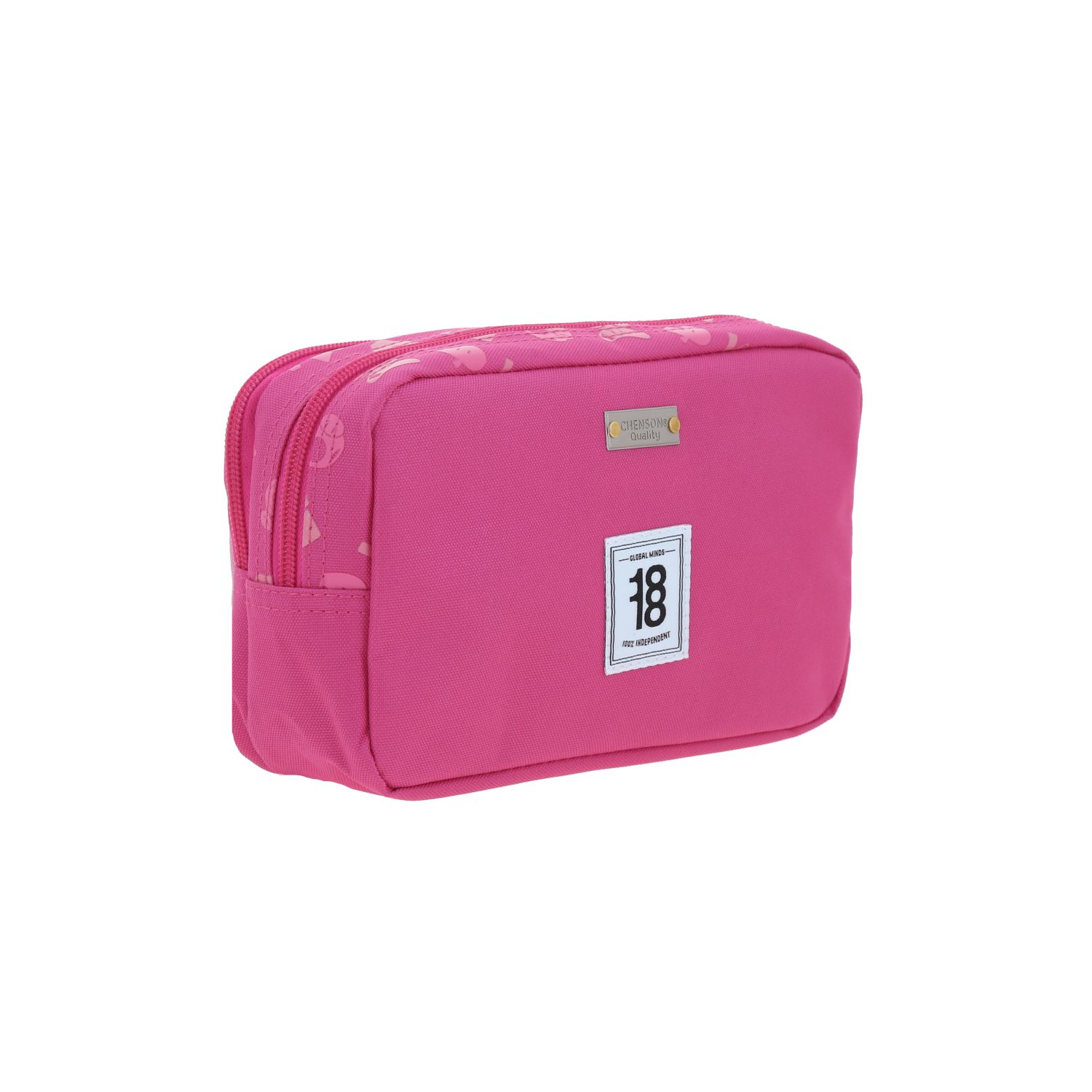 Lapicera escolar Mario Bros by Chenson rosa con doble compartimento 3