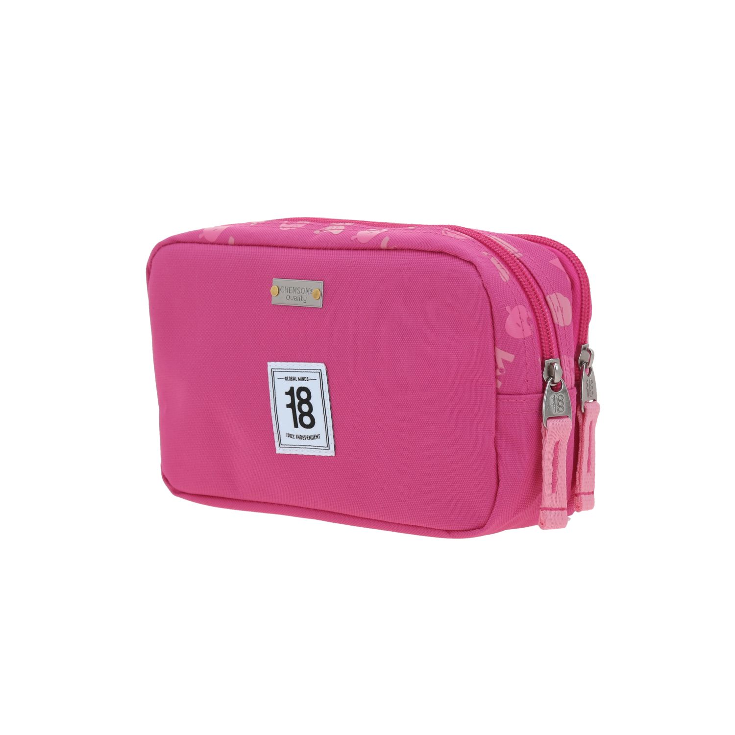Lapicera escolar Mario Bros by Chenson rosa con doble compartimento 5