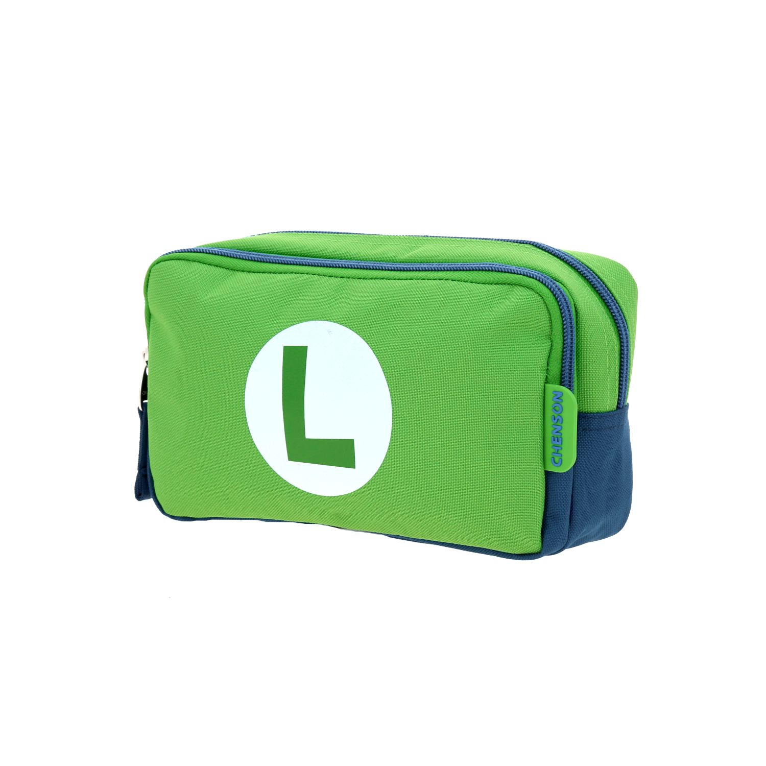 Lapicera escolar Mario Bros by Chenson verde con doble compartimento 2