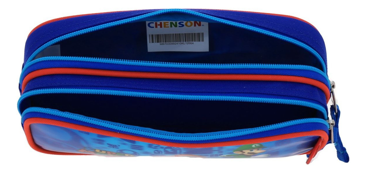 Lapicera Escolar Mario Bros Esqueip Mb70309-9 Color Azul 5