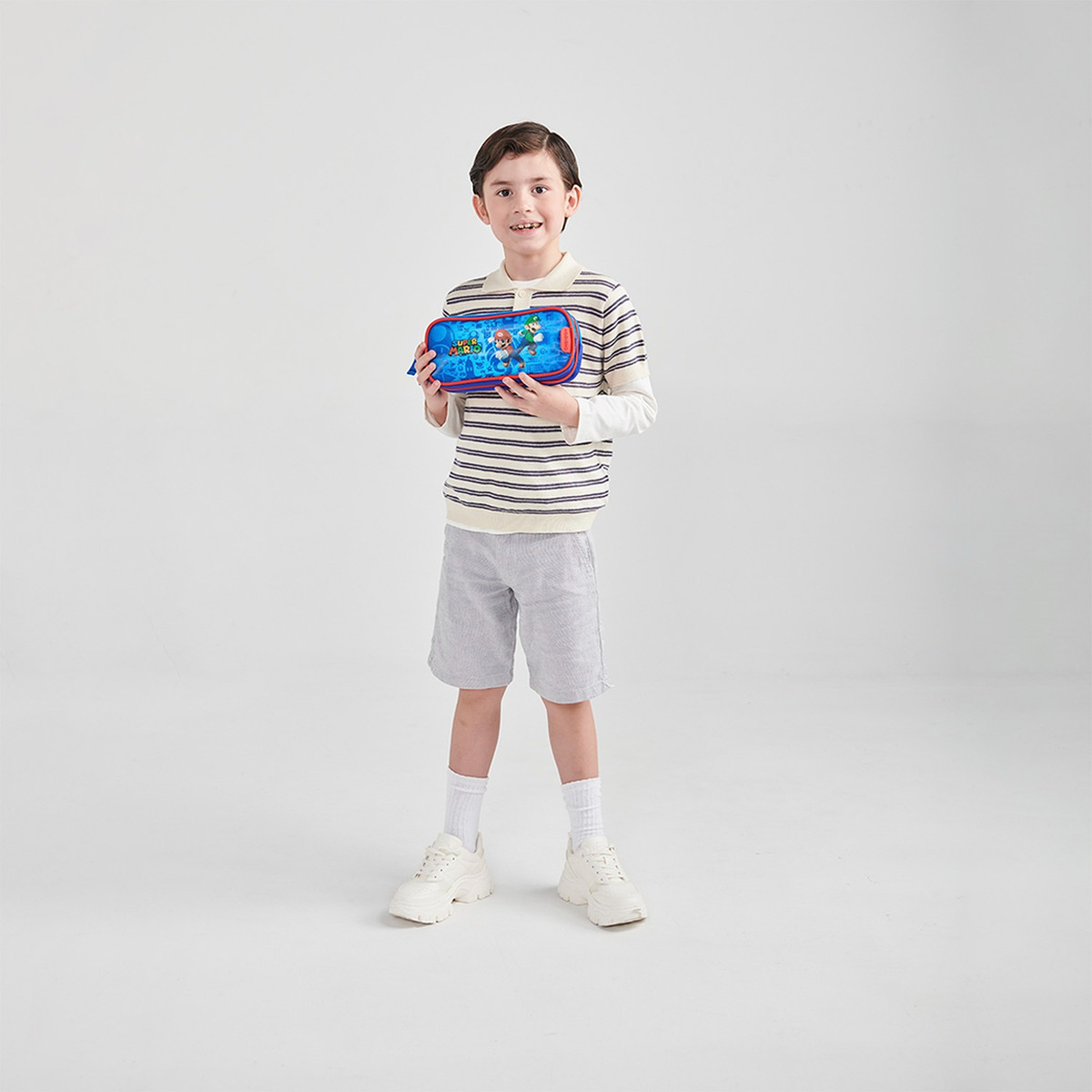 Lapicera Escolar Mario Bros Esqueip Mb70309-9 Color Azul - vista 2