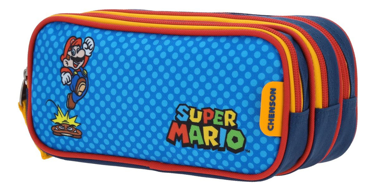 Lapicera Escolar Mario Bros Onder Mb70510-9 Color Azul 5